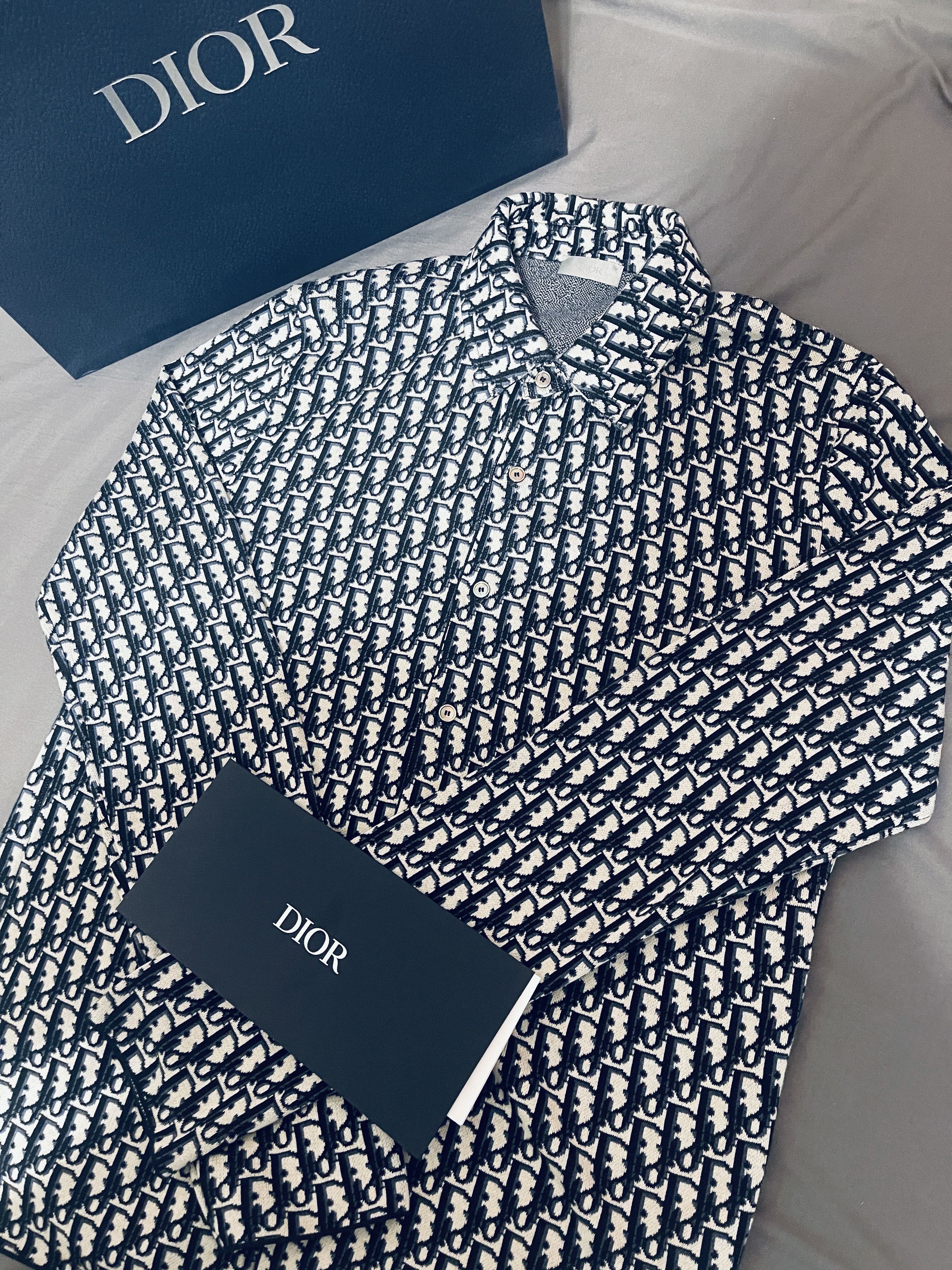 Dior Dior Oblique Overshirt Size US S / EU 44-46 / 1 - 1 Thumbnail