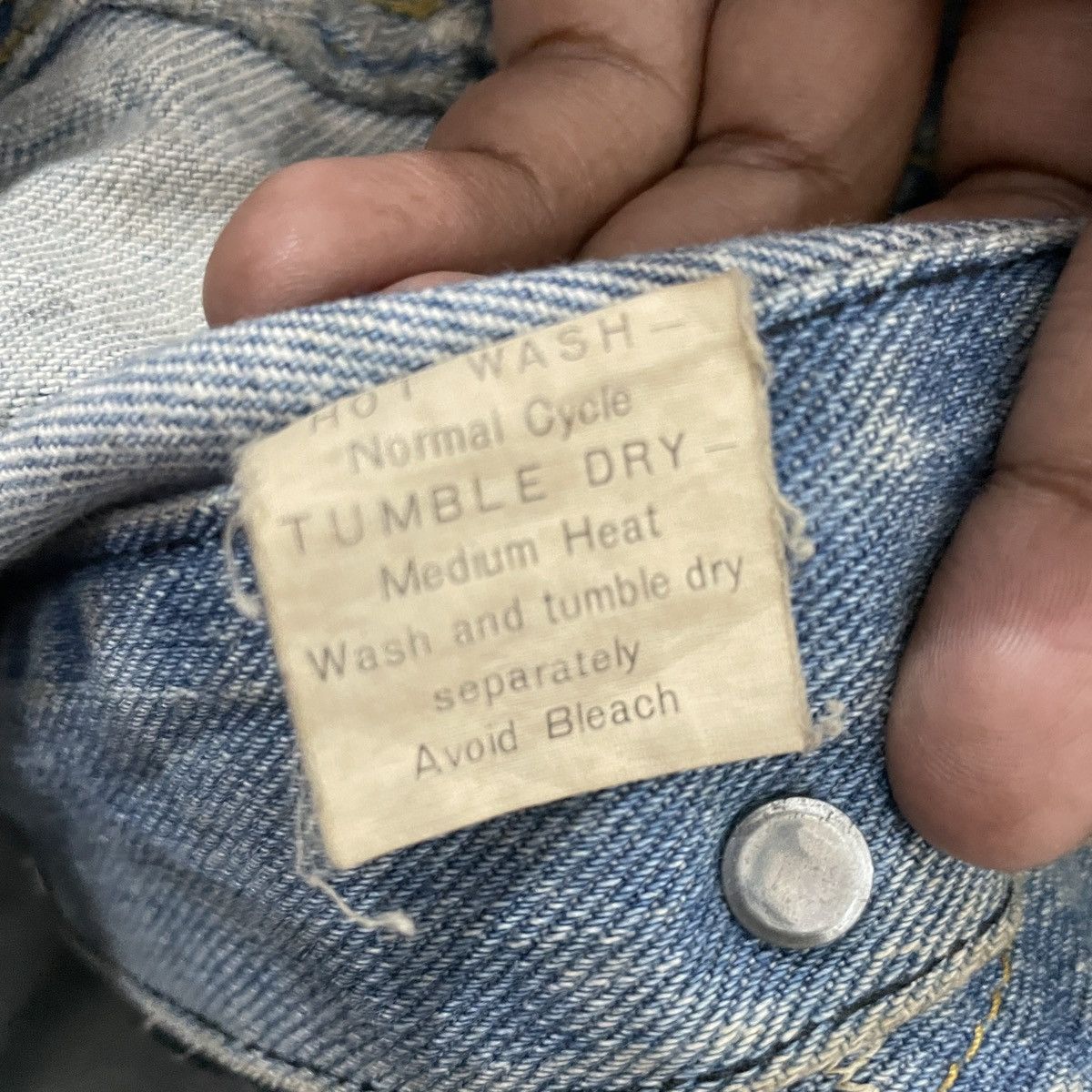 Japanese Brand × Lee Vintage 90s LEE Denim Jacket Size M / US 6-8 / IT 42-44 - 6 Thumbnail