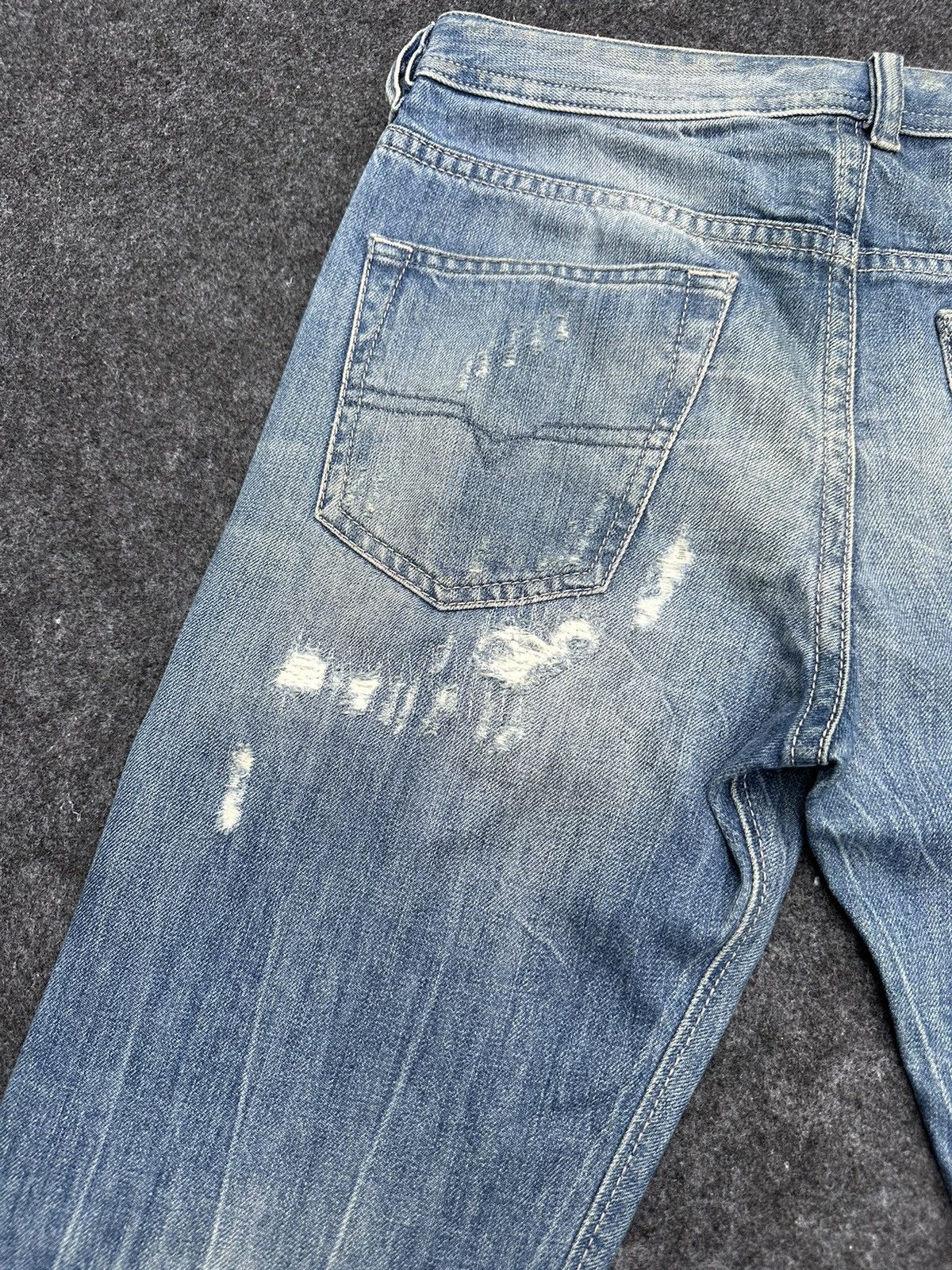 Diesel Diesel Buster Thrashed Distressed Design Denim 29x32 D70 Size US 29 - 8 Thumbnail
