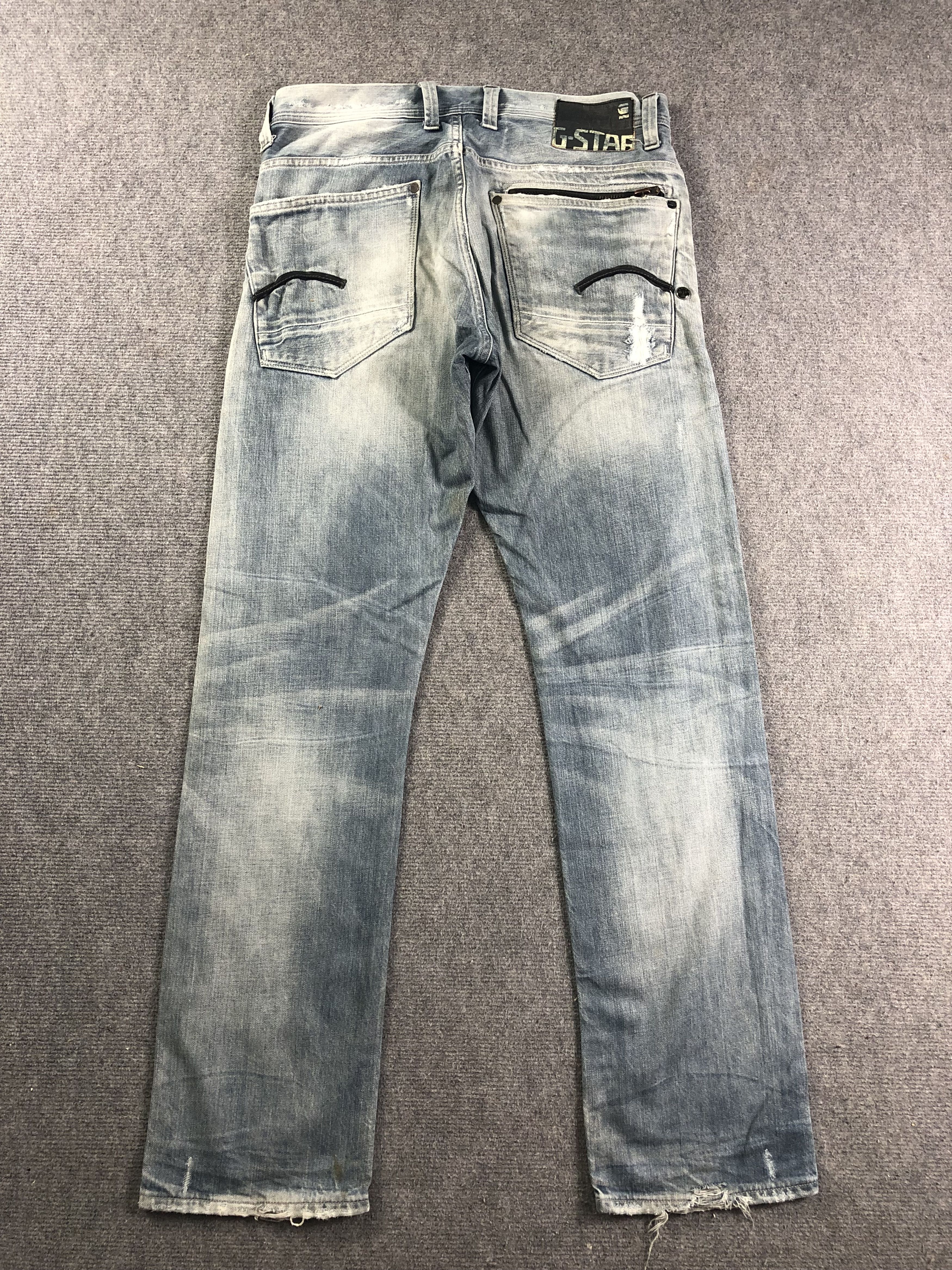 Other Wash Blue G Star Raw Denim Jeans 34x33 Size US 34 / EU 50 - 13 Thumbnail