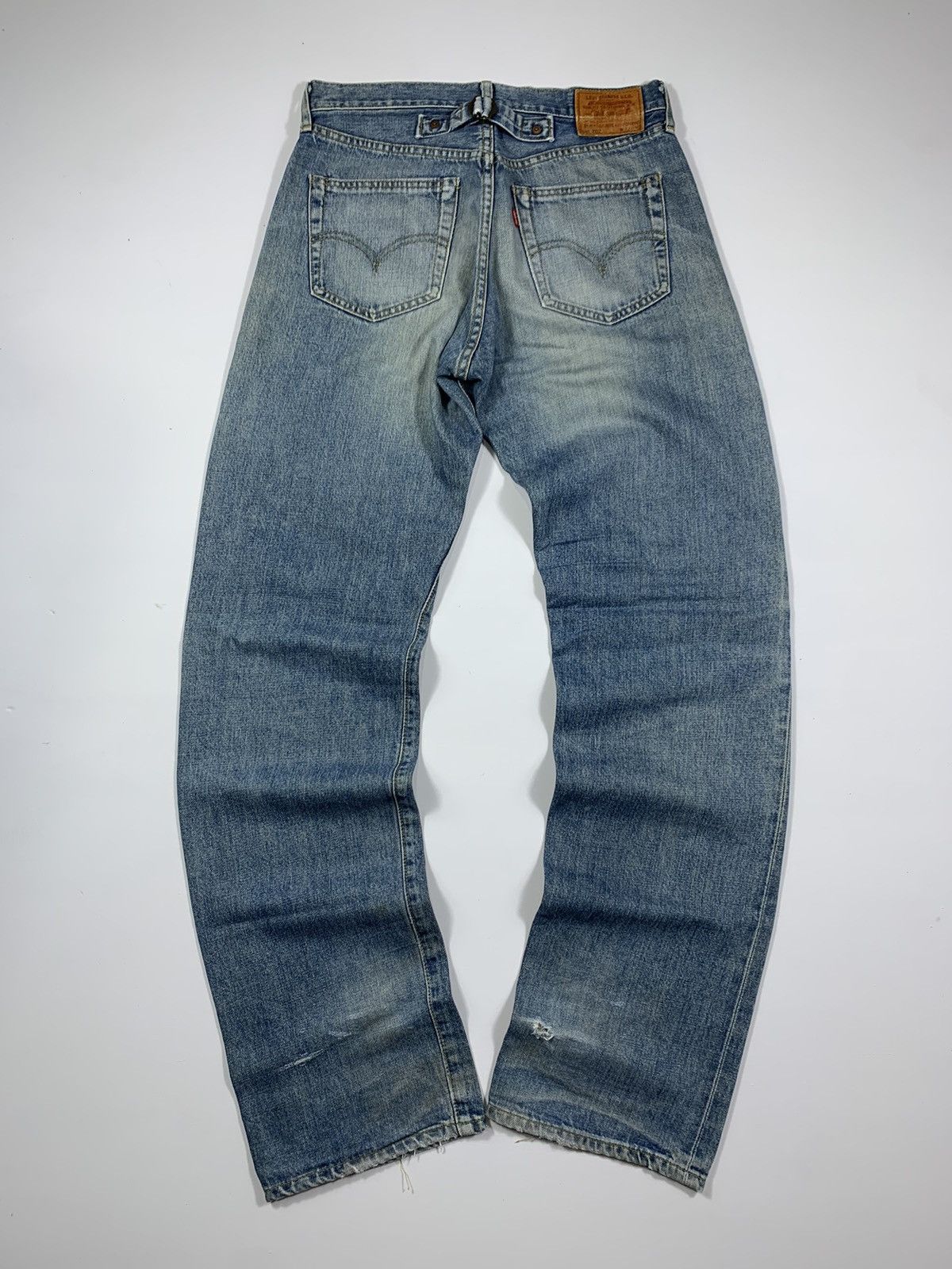 image of Levis x Levis Vintage Clothing Vintage Levi’S 702 Distressed Selvedge Denim in Blue Denim (Size 32)