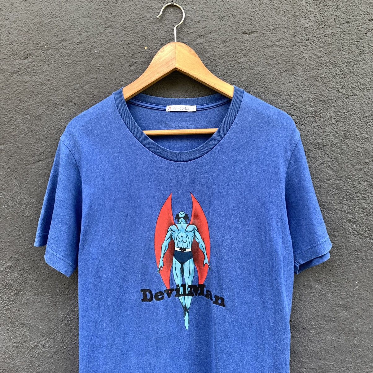 Uniqlo Thrashed Faded Devilman X Uniqlo Japanese Brand Tee Size US L / EU 52-54 / 3 - 2 Thumbnail