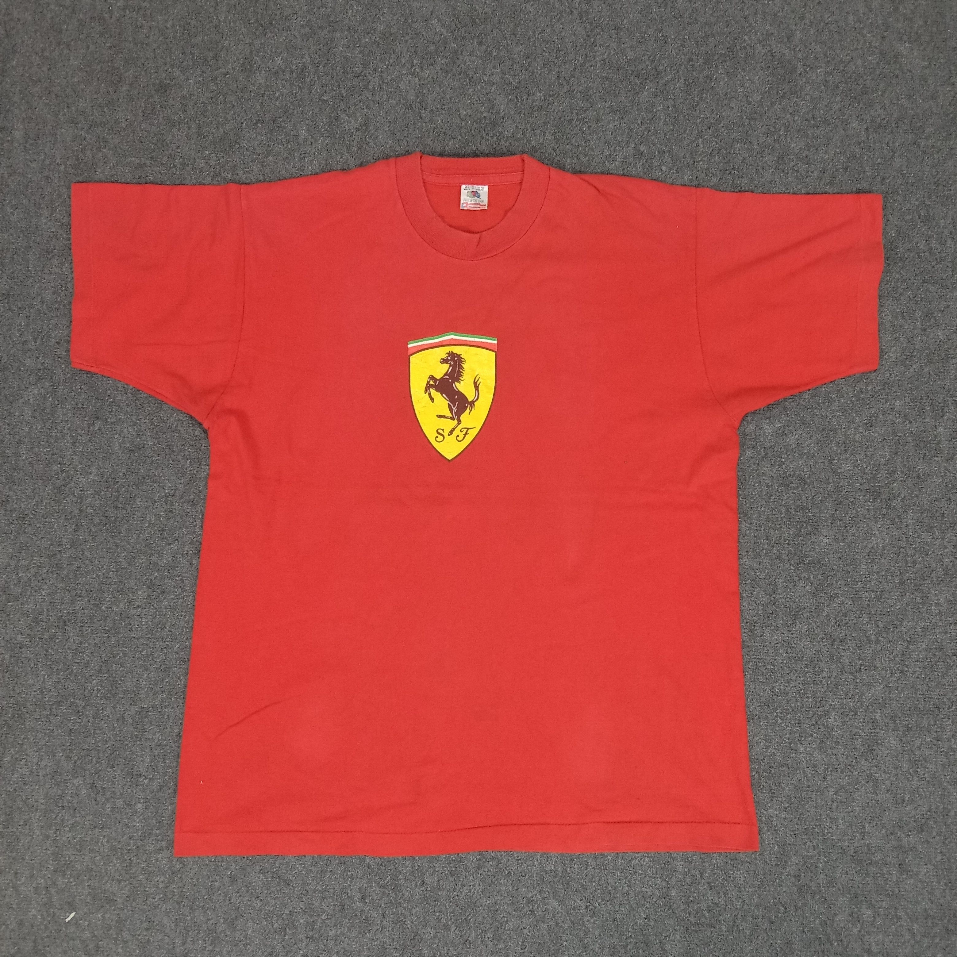 Ferrari × Vintage 90's Ferrari Supercar Racing Formula One Tshirt Size US XL / EU 56 / 4 - 1 Thumbnail
