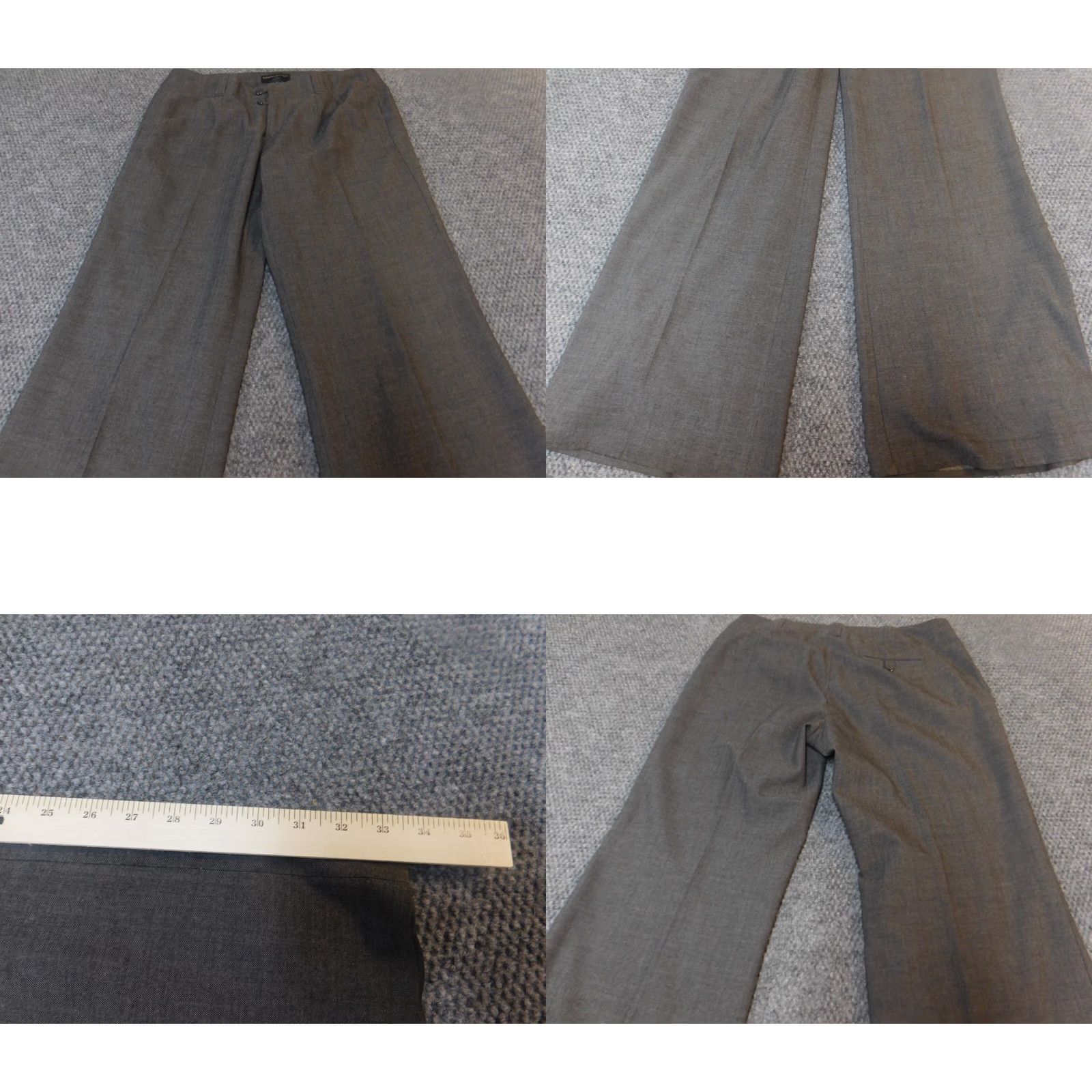 Banana Republic Banana Republic Pants Women 6 Gray Straight Ryan Fit Lined Chino 33in Inseam Regular Zip Zipper Size 28" / US 6 / IT 42 - 8 Thumbnail