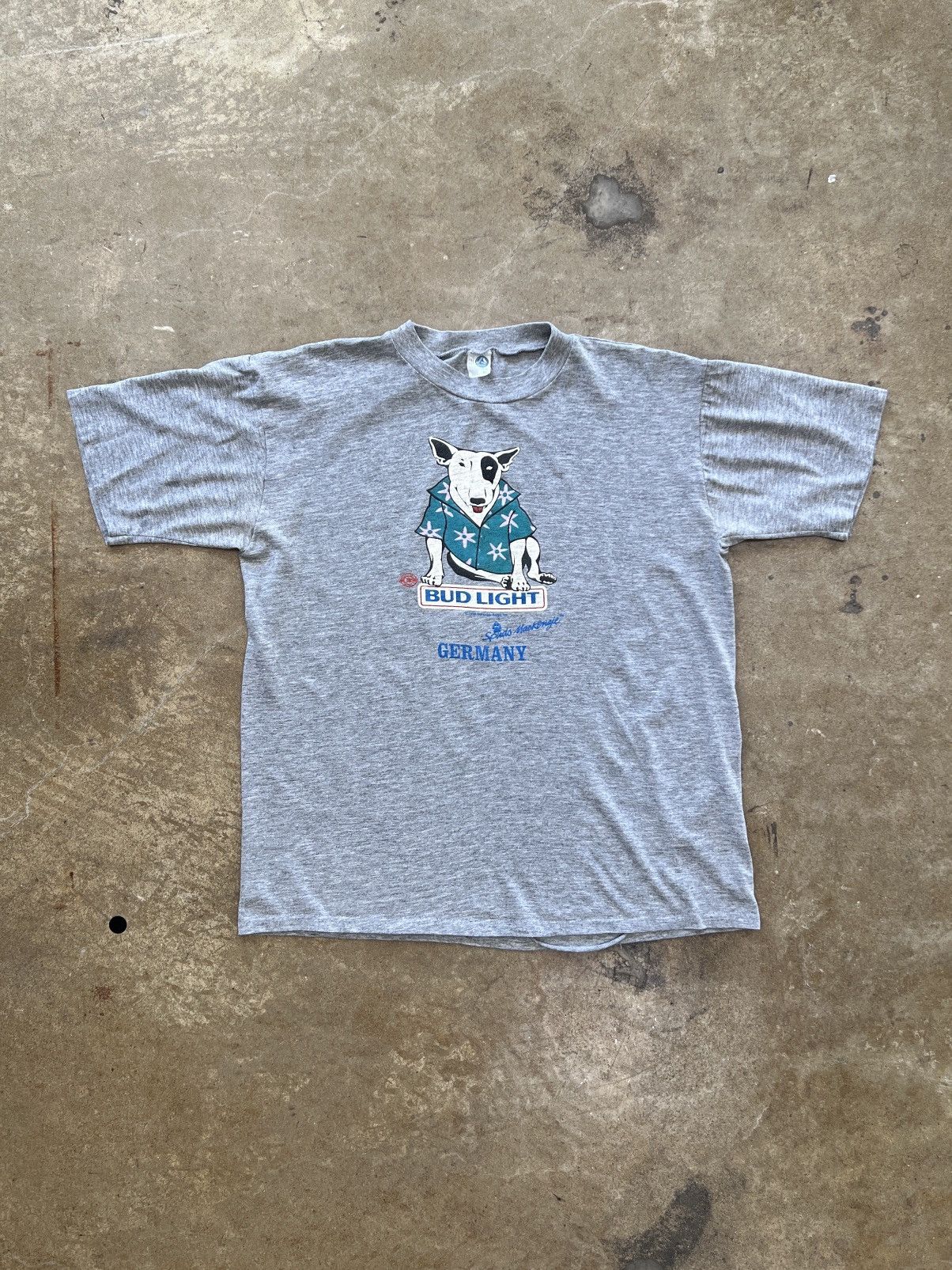 Vintage Vintage 1986 Bud Light Spuds Mackenzie Germany Dog Tee XL Size US XL / EU 56 / 4 - 2 Thumbnail