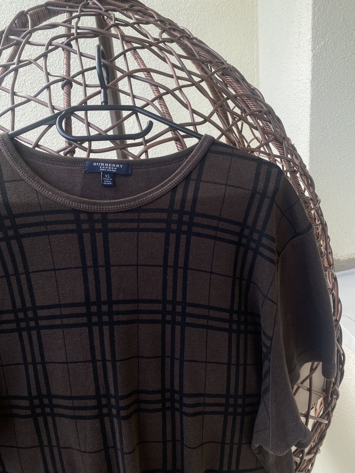 Burberry Vintage luxury fullprint burberry tee Size US XL / EU 56 / 4 - 7 Thumbnail