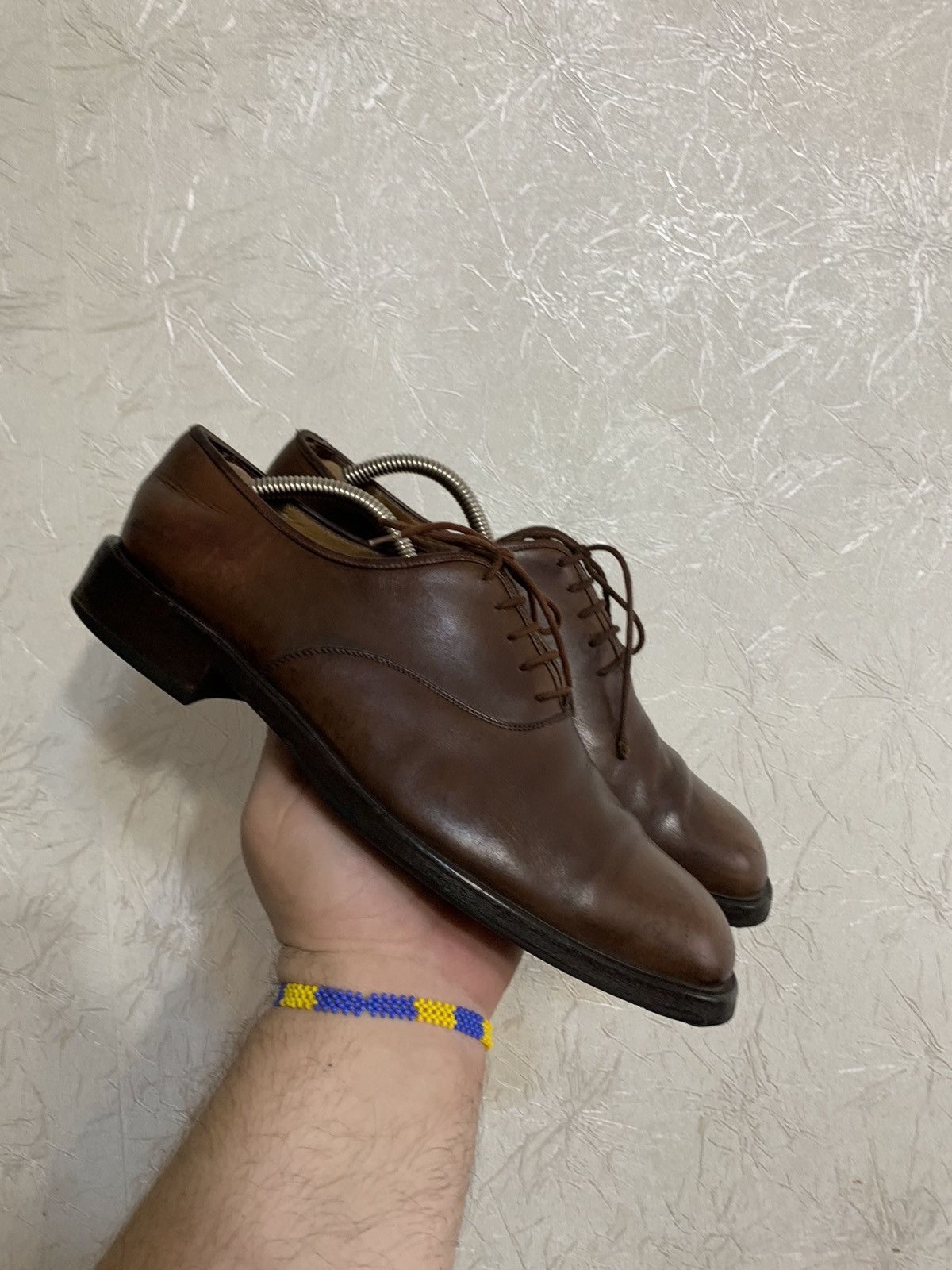 Salvatore Ferragamo × Vintage Salvatore Ferragamo Vintage Leather Brown Laces Ups Shoes Size US 9.5 / EU 42-43 - 2 Thumbnail