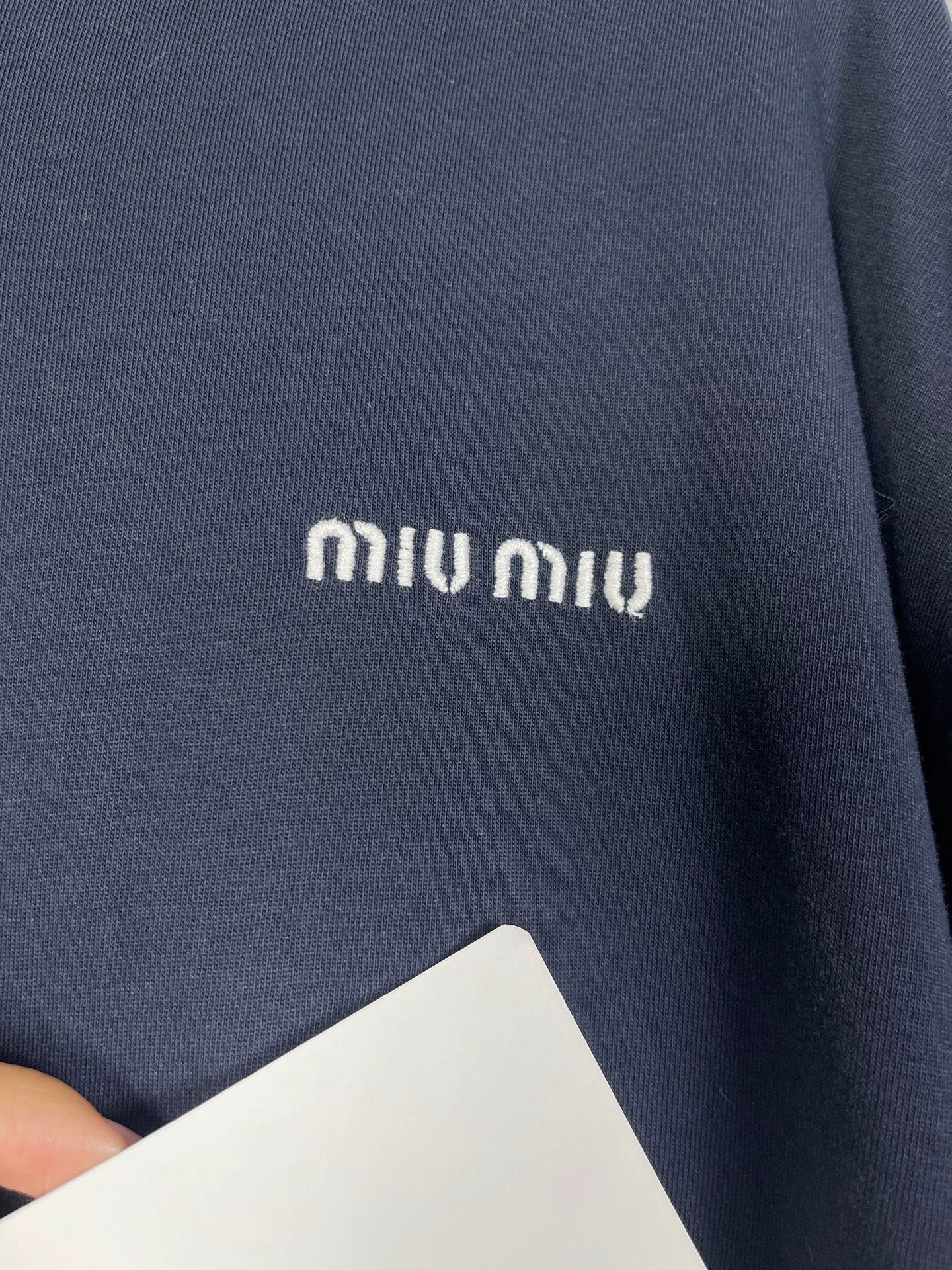 Miu Miu MIU MIU Embroidered Logo Long Sleeve S (New) Size US S / EU 44-46 / 1 - 5 Thumbnail