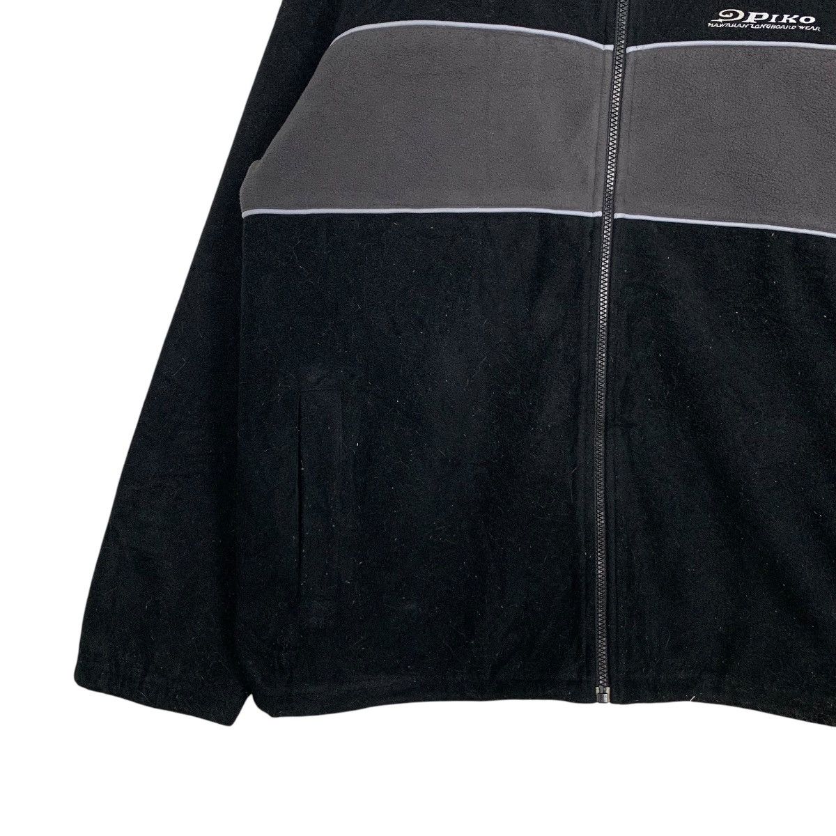 Japanese Brand 90's PIKO Hawaiian Longboard Wear Fleece Jacket #2770-C125 Size US L / EU 52-54 / 3 - 6 Thumbnail