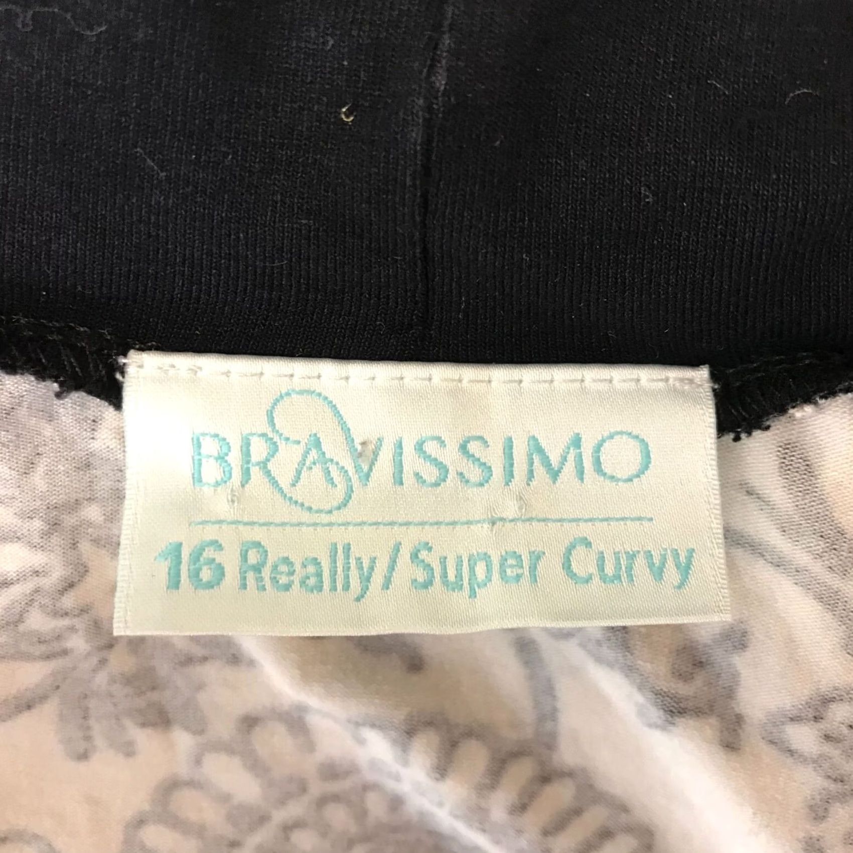 Vintage BRAVISSIMO Womens BLACK/WHITE M/L V NECK WRAP TOP Size M / US 6-8 / IT 42-44 - 8 Thumbnail