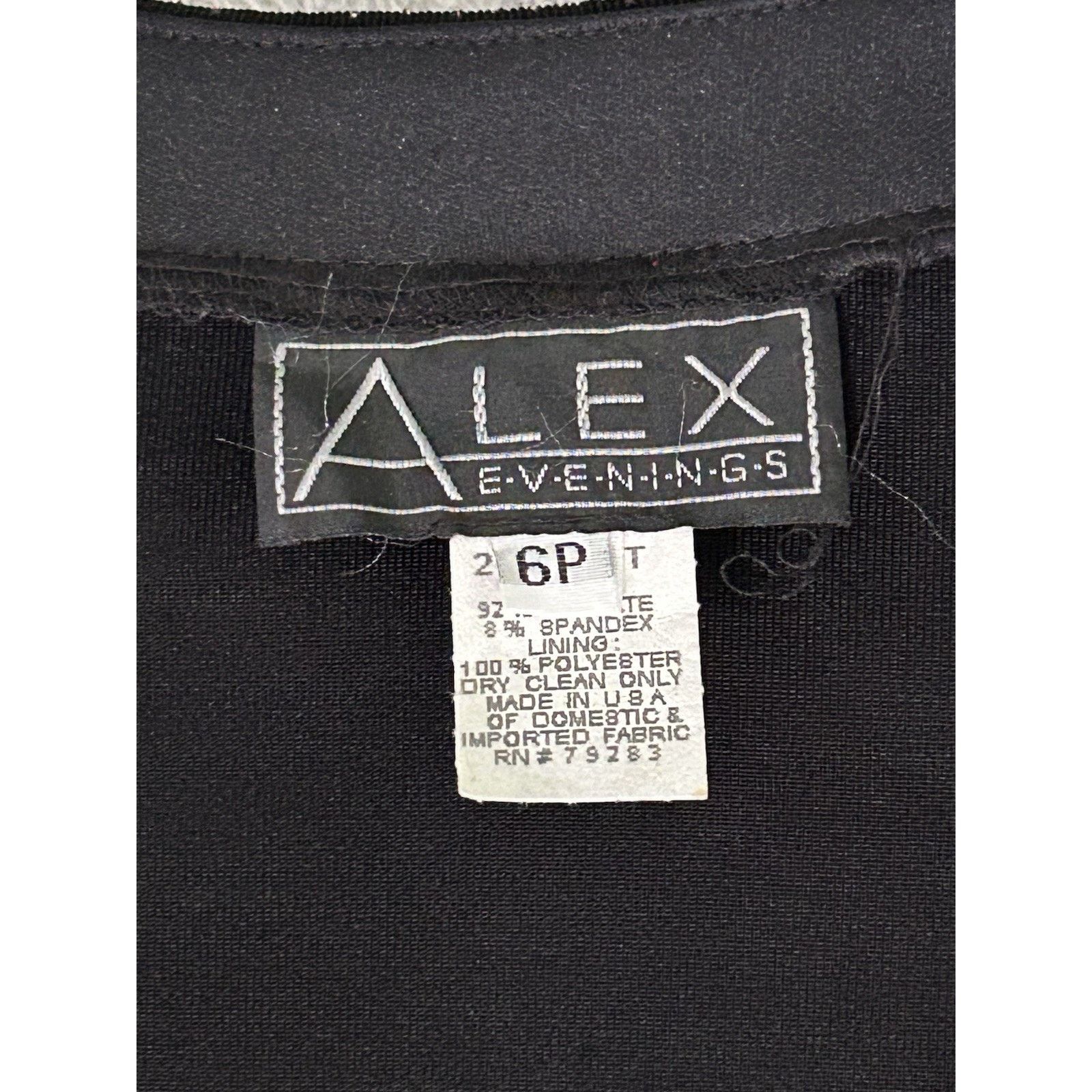 Alex Evenings alex evenings dress two piece set Sz 6p Black Sparkle NWT Size S / US 4 / IT 40 - 3 Thumbnail