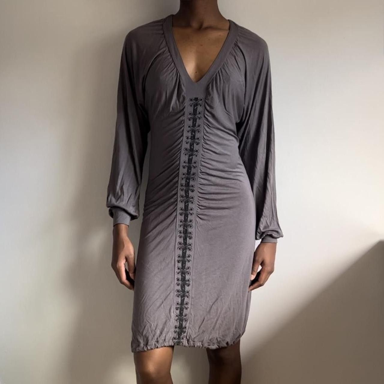 image of Vintage Jean Paul Gaultier Dress in Grey, Women's (Size XS)