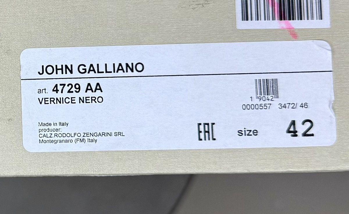 John Galliano Archive New in box Patent Leather Black Zip Boots 42 RARE! Size US 9 / EU 42 - 17 Thumbnail