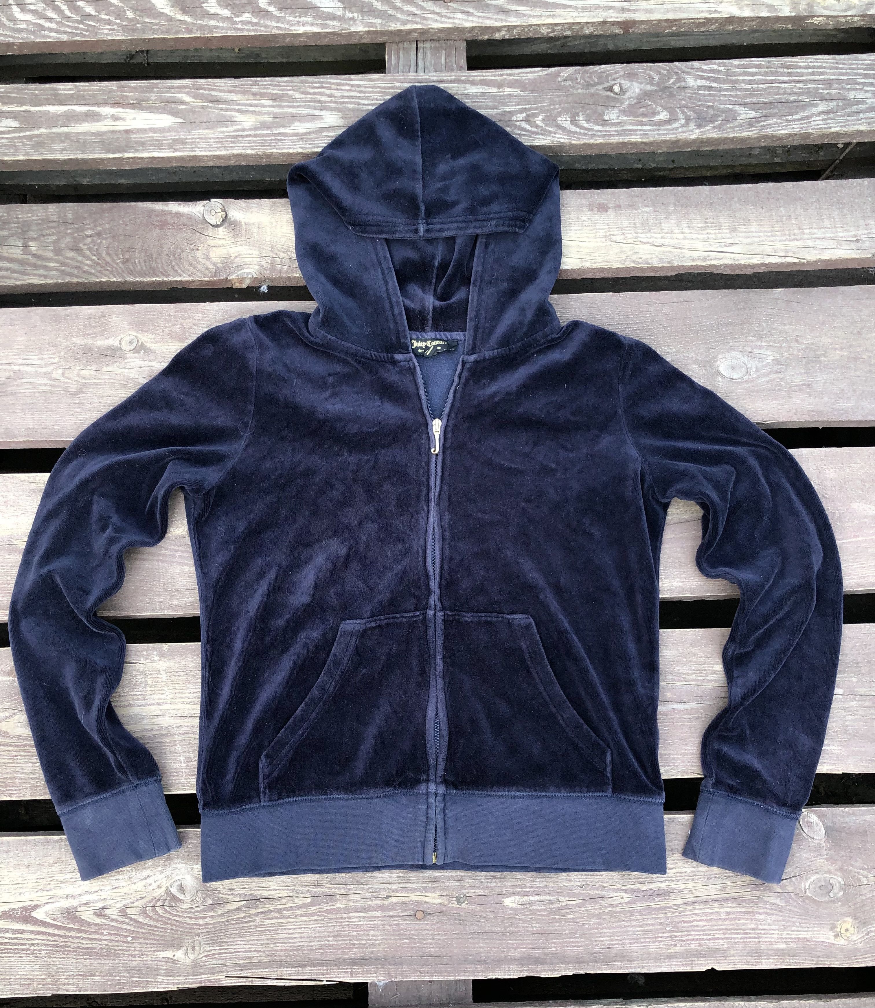 Juicy Couture Juicy Couture Y2K Style Vintage Velour Zip Up Hoodie Size M / US 6-8 / IT 42-44 - 2 Thumbnail