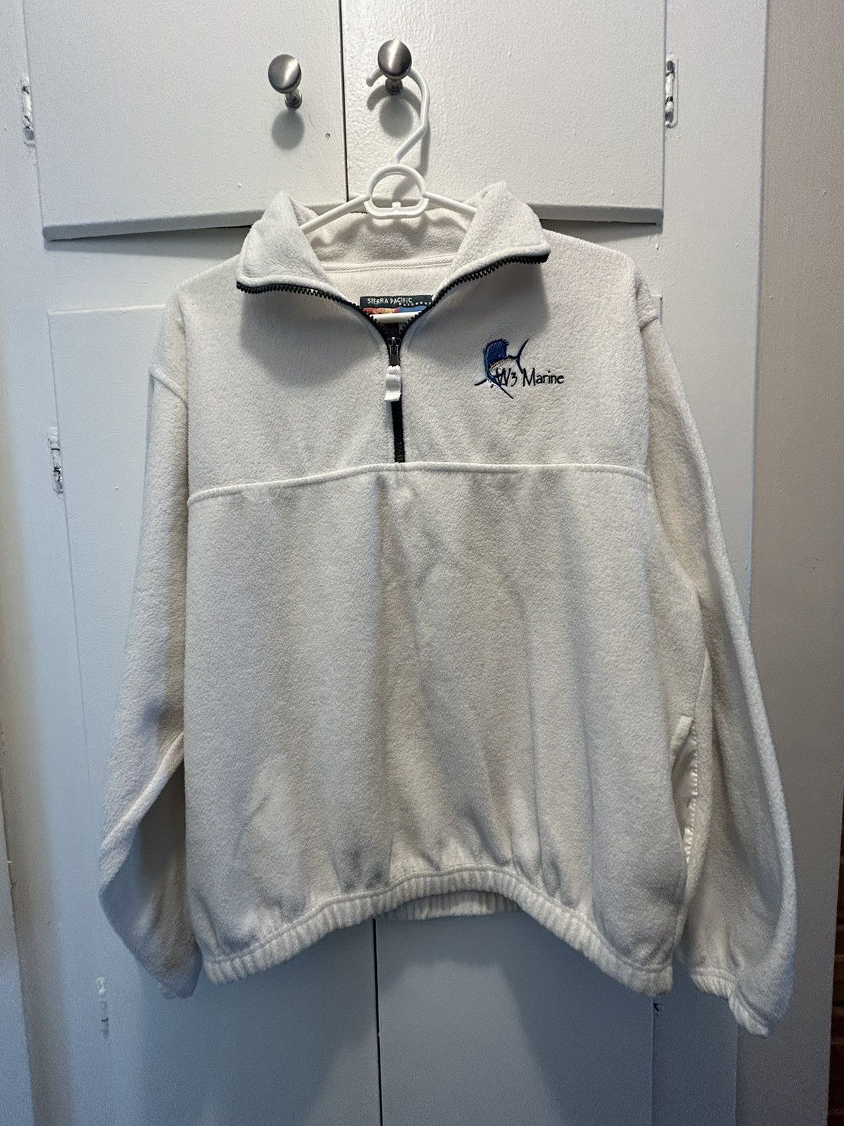Japanese Brand × Vintage Vintage W3 Marine Fleece Jacket Size US S / EU 44-46 / 1 - 1 Thumbnail