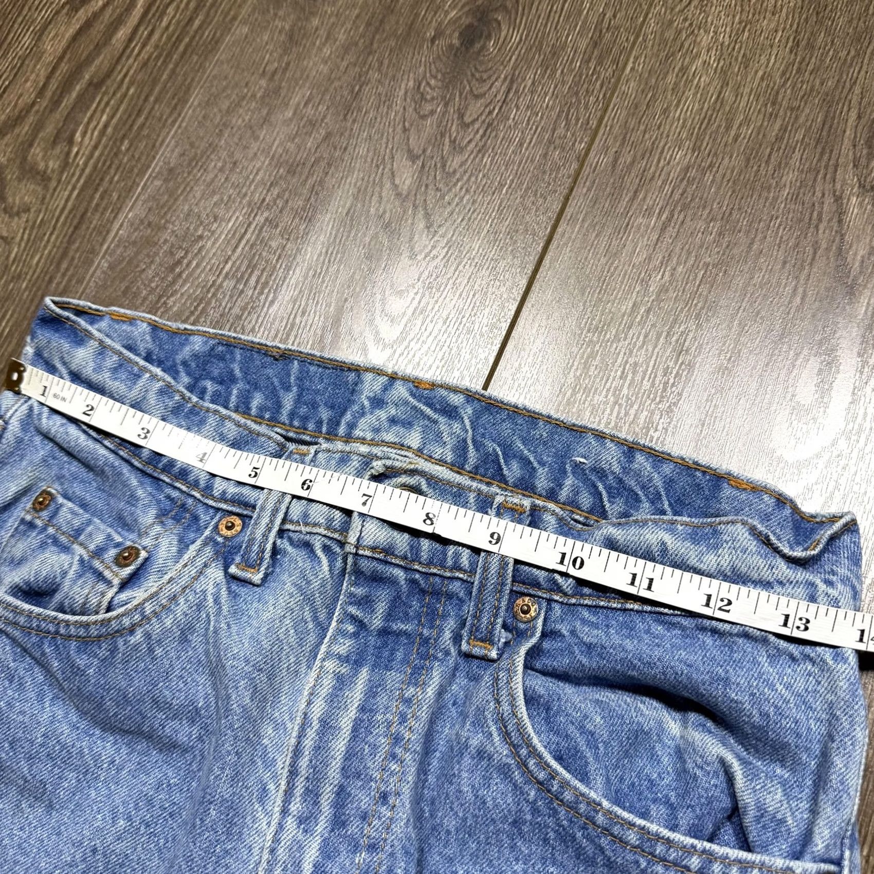 Levi's VINTAGE Levi's 505 Jeans Men 30x30 Blue Light Wash Regular Straight Denim USA Jeans Size US 30 / EU 46 - 7 Thumbnail