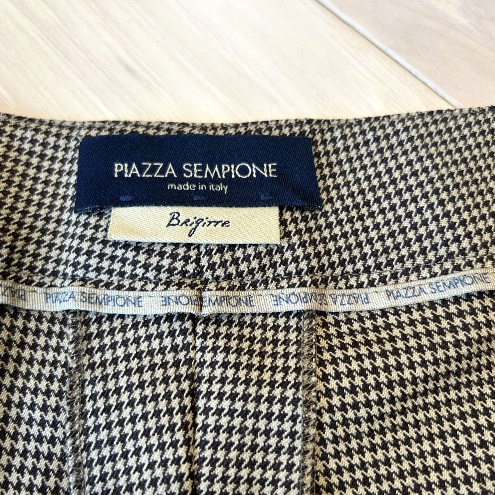 Piazza Sempione Piazza Sempione Brigitte Houndstooth Trousers Pant Women’s 33x26 Size 24" / US 00 / IT 34 - 5 Thumbnail
