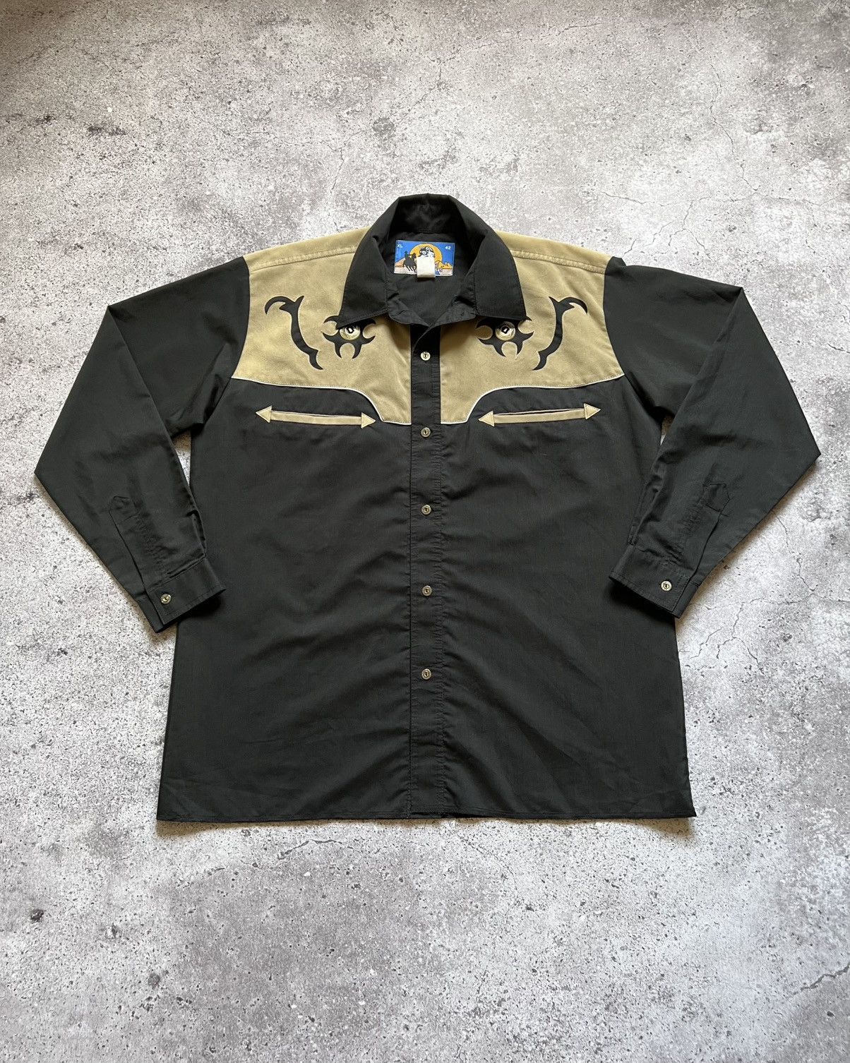 Cowboy Equipment × Vintage Vintage Lobo Raiders Shirt Cowboy Long Sleeve Size US XL / EU 56 / 4 - 1 Thumbnail