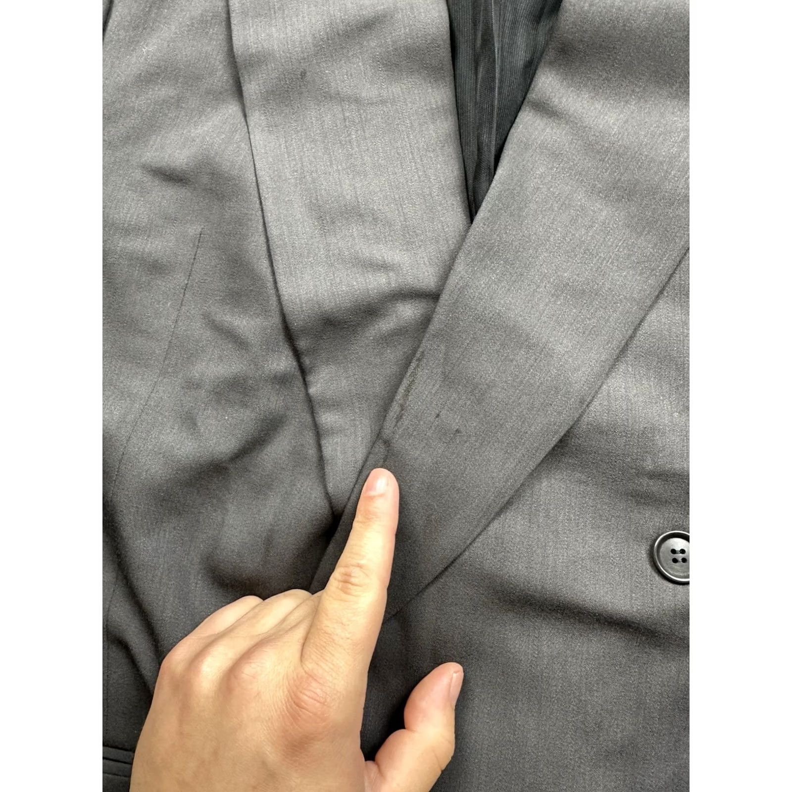 Ermenegildo Zegna VINTAGE Ermenegildo Zegna Blazer Jacket Men’s Size 42 Gray Wool Double Breasted Regular Size 42R - 4 Thumbnail