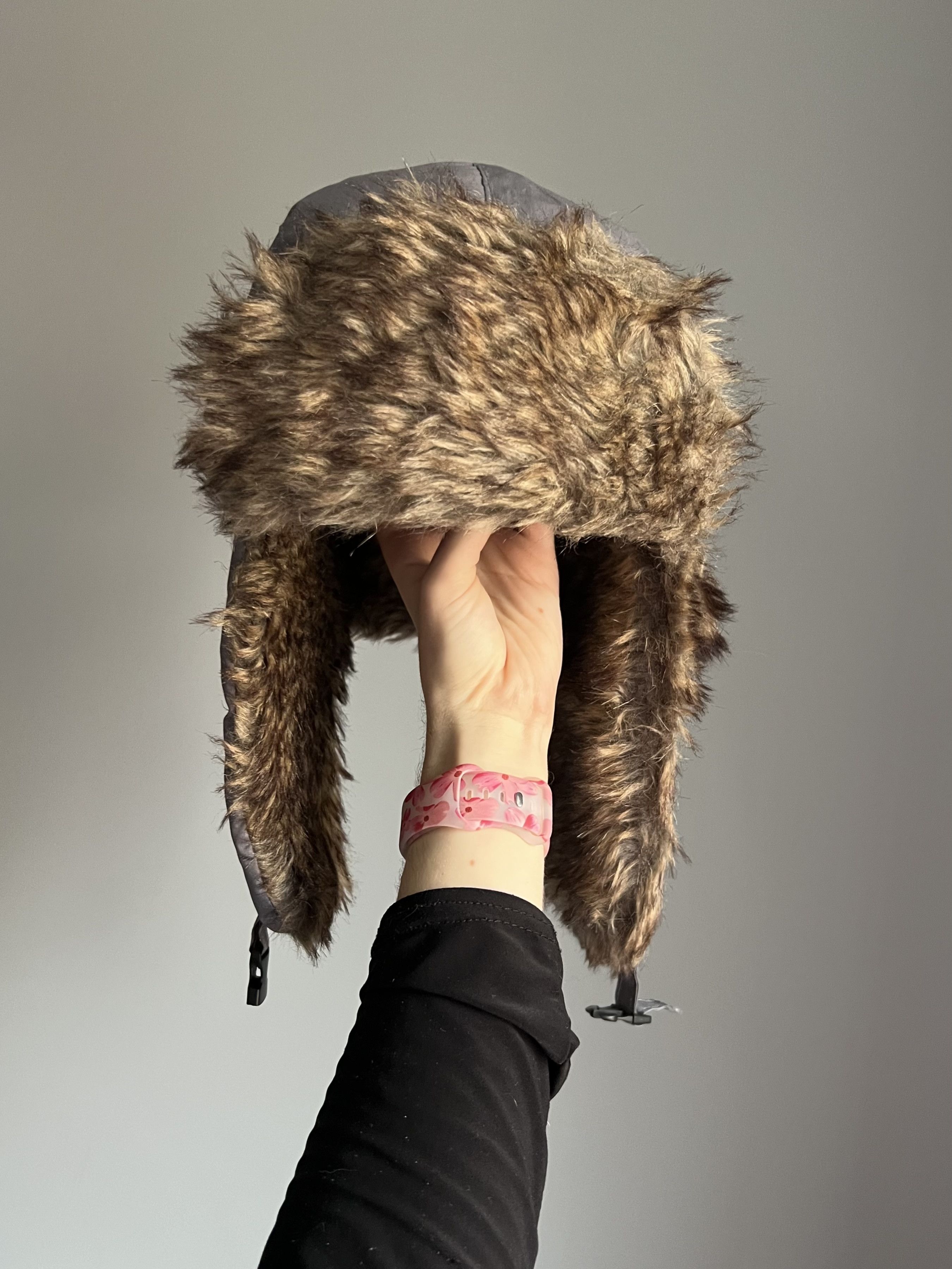 Japanese Brand Y2K Faux Fur Ushanka Vintage Fuzzy Warm Trapper Hat Size ONE SIZE - 3 Thumbnail