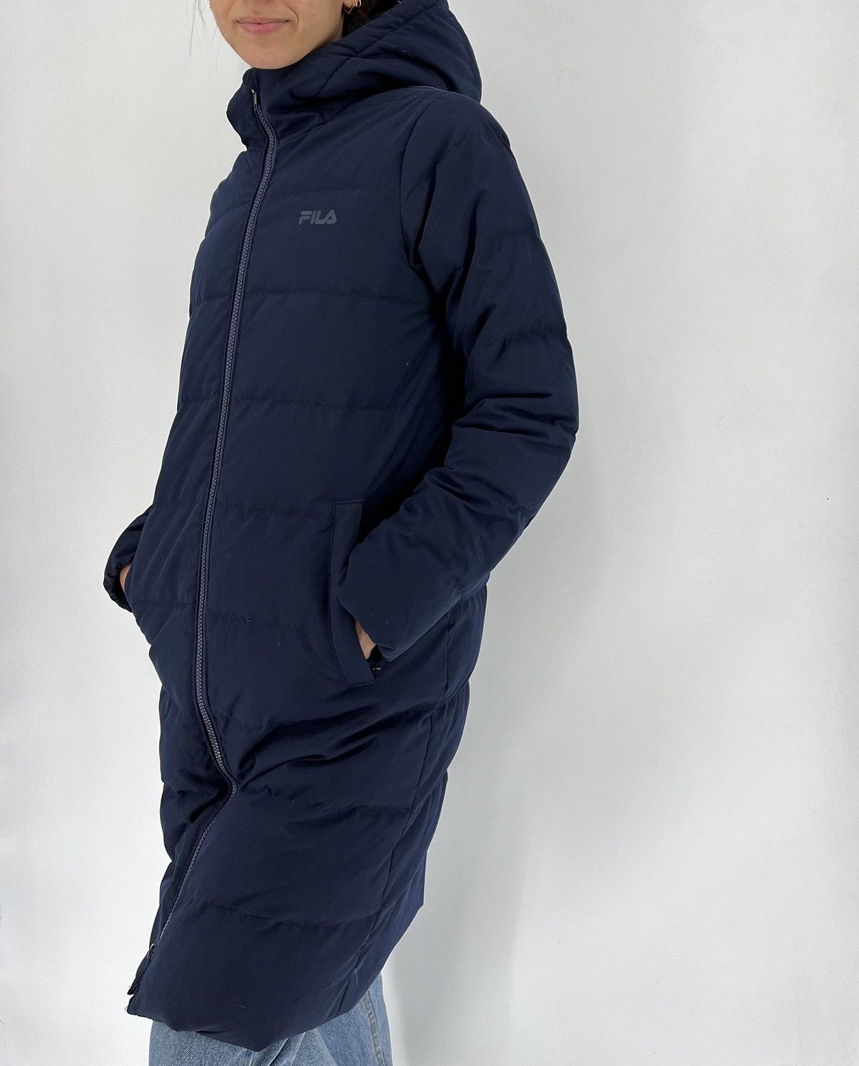 Fila × Vintage Vinatge Fila Puffer Coat Winter Jacket 90's Mini logo Size XS / US 0-2 / IT 36-38 - 3 Thumbnail
