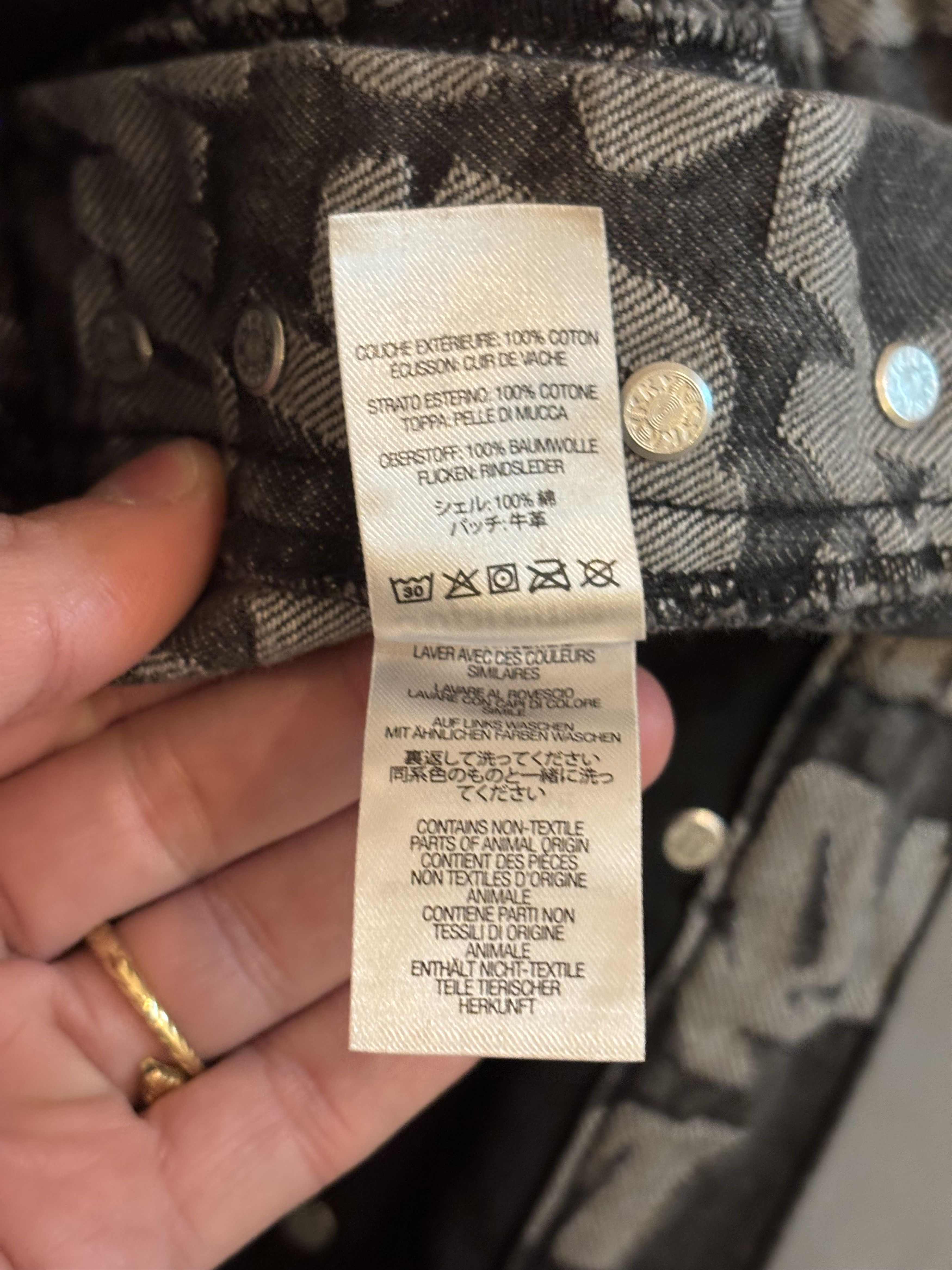 Supreme Jeans Supreme monogramme gris à motifs neuf avec étiquette Size US 34 / EU 50 - 13 Thumbnail