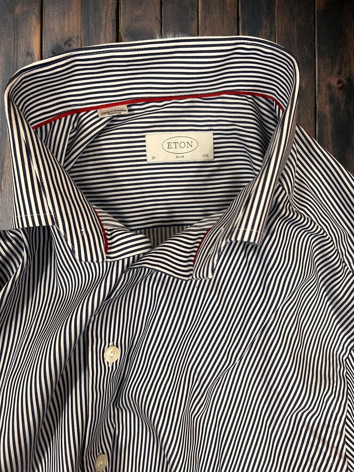 Eton Eton men’s striped shirt size 39 / M Size US M / EU 48-50 / 2 - 6 Thumbnail
