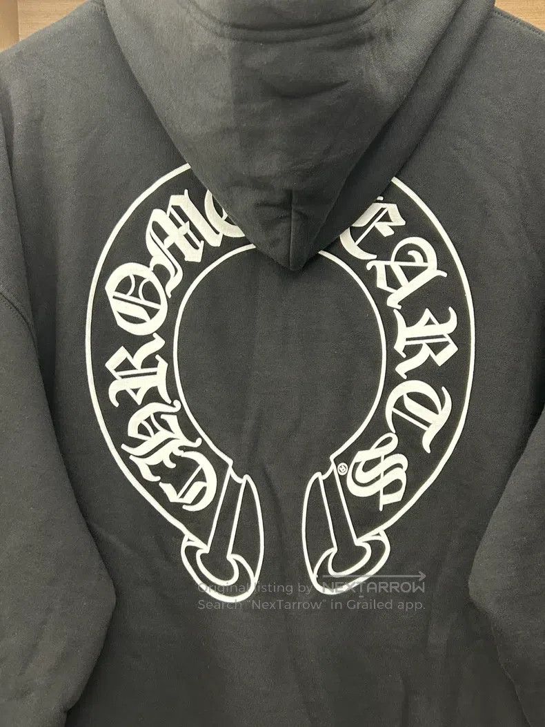 Chrome Hearts CHROME HEARTS Size XL Black classic horseshoe arm zipper ho Size US XL / EU 56 / 4 - 4 Thumbnail
