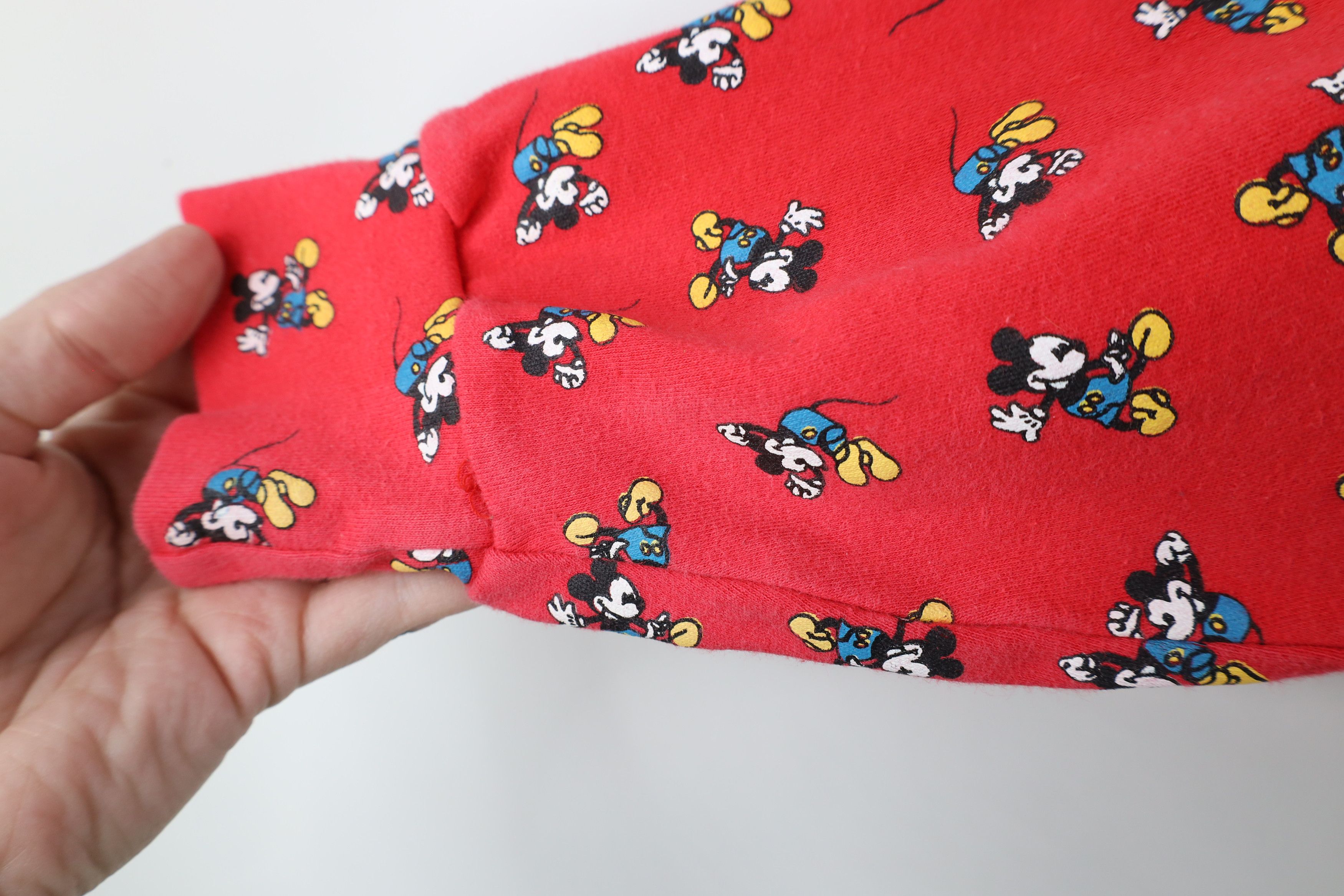 Disney × Vintage Vintage 90s Disney Mickey Mouse All Print Turtleneck T-Shirt Size L / US 10 / IT 46 - 8 Thumbnail
