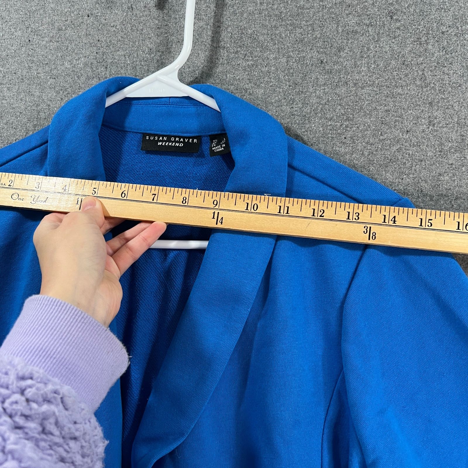 Other Susan Graver Weekend Regular Marina Knit Blazer Size L / US 10 / IT 46 - 6 Thumbnail