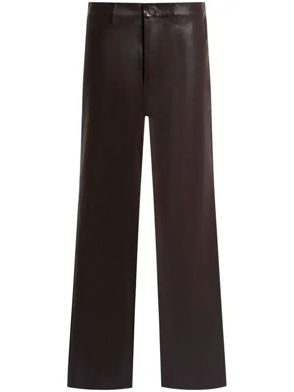 o1w1db11125 Panelled Straight-Leg Trousers in Brown