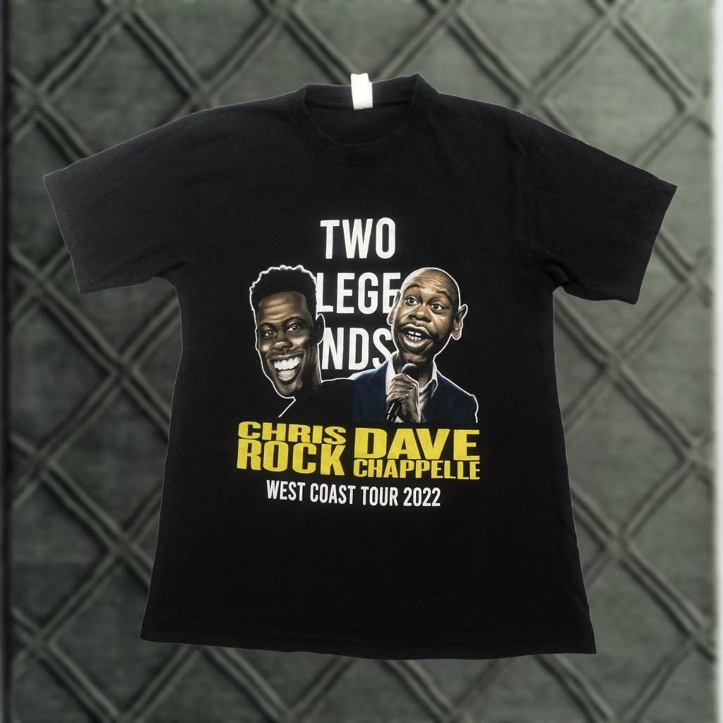 Vintage Chris Rock Dave Chappelle Legends Comedy Tour T-Shirt Medium Size US M / EU 48-50 / 2 - 1 Thumbnail