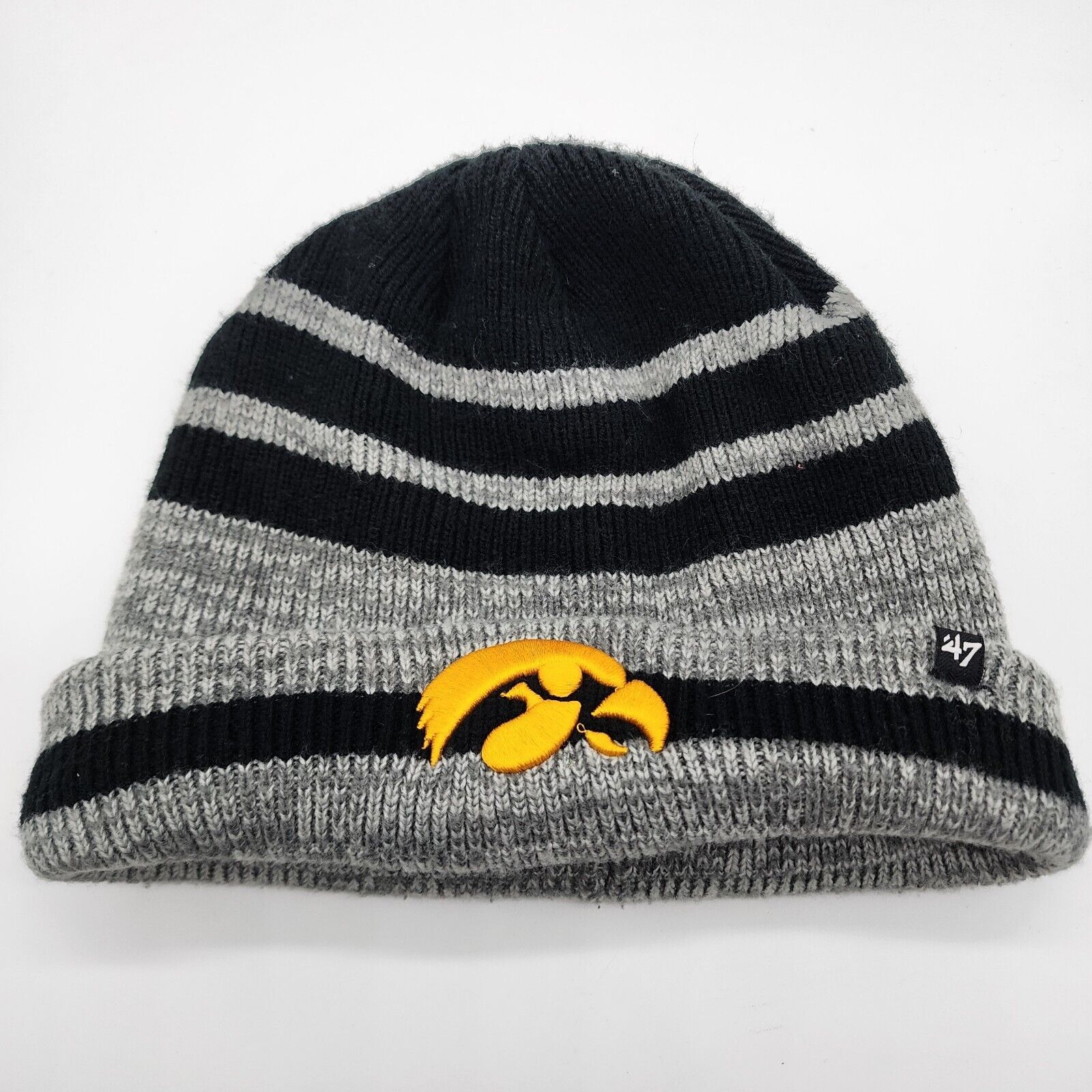 47 Brand NCAA Iowa Hawkeyes Beanie 47 Brand Gray & Black Gold Hawkeye Size ONE SIZE - 1 Thumbnail