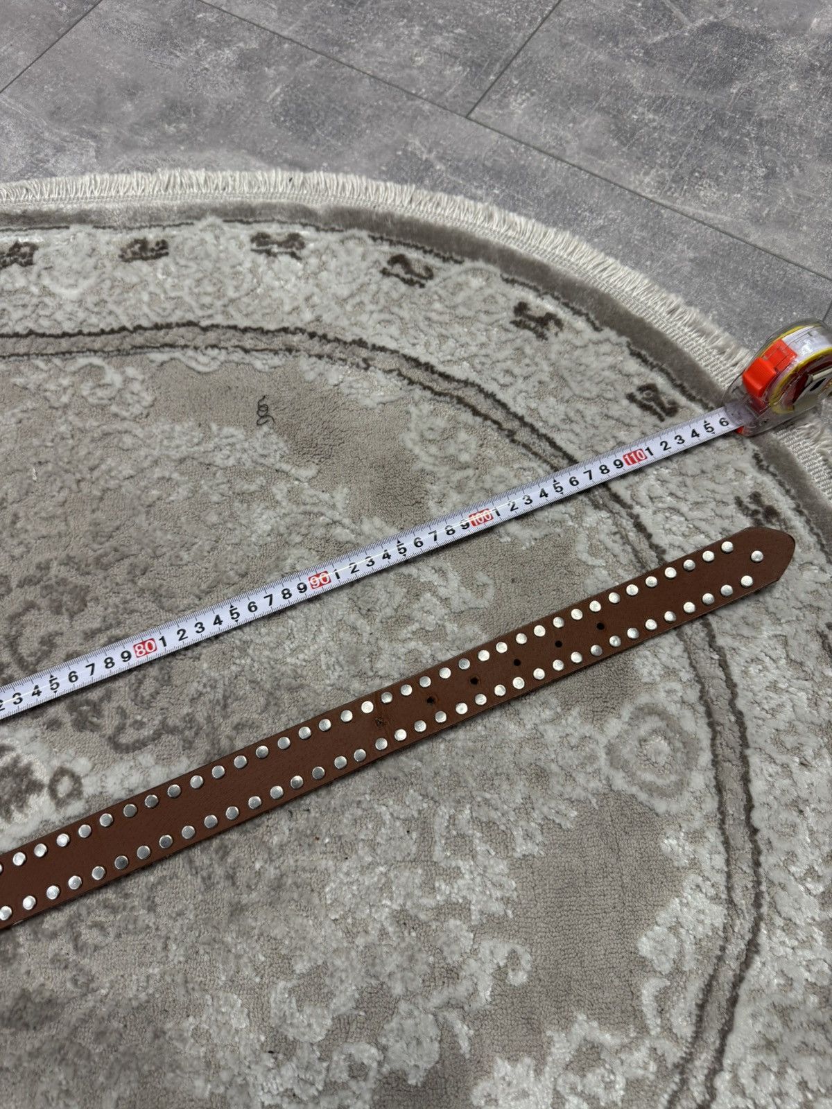 Japanese Brand 00’s NUMBER NINE STYLE FACE LEATHER RARE Y2K BELT VINTAGE Size ONE SIZE - 8 Thumbnail
