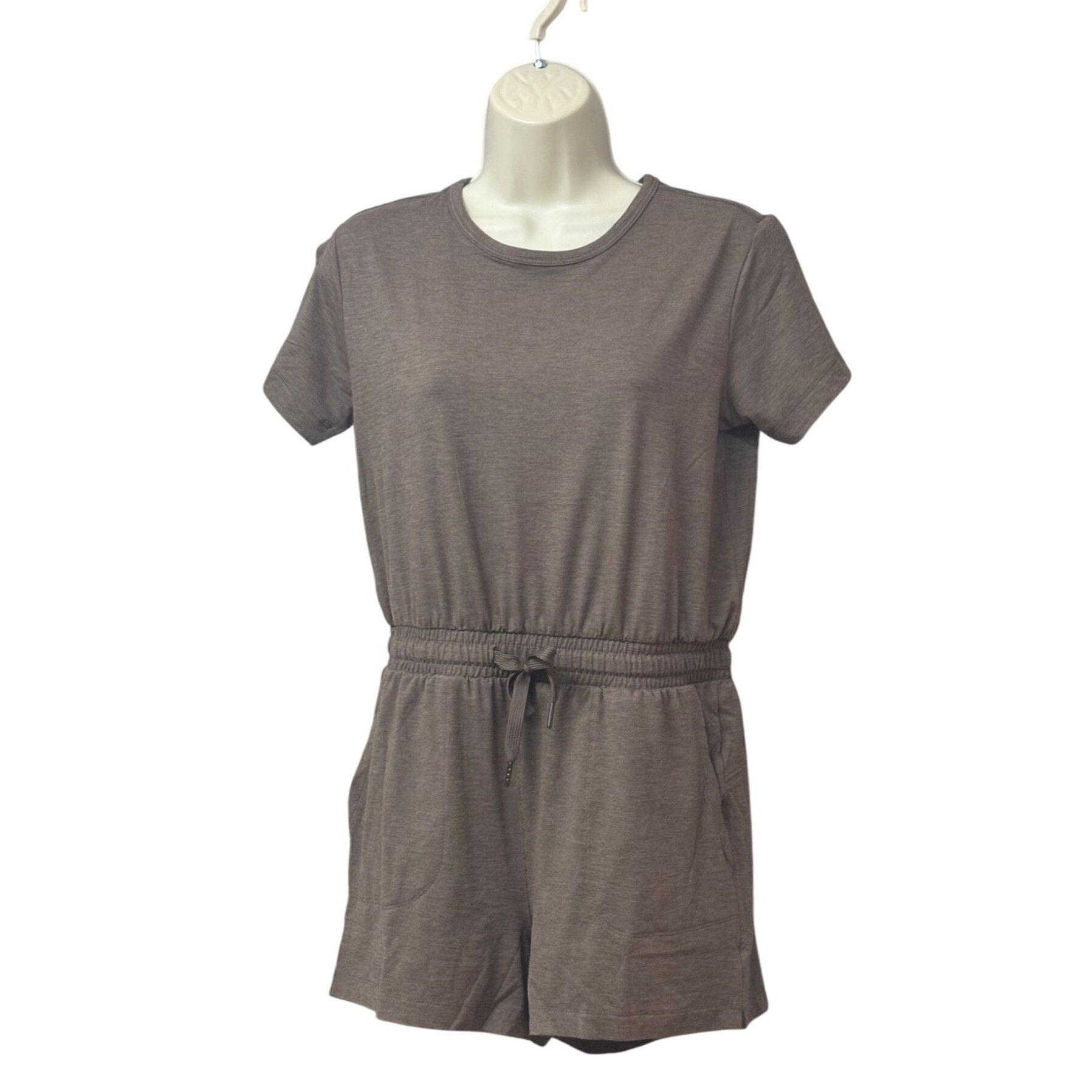 Other Member's Mark Women's Favorite Soft T-shirt Romper, Brown, Size S / US 4 / IT 40 - 1 Thumbnail