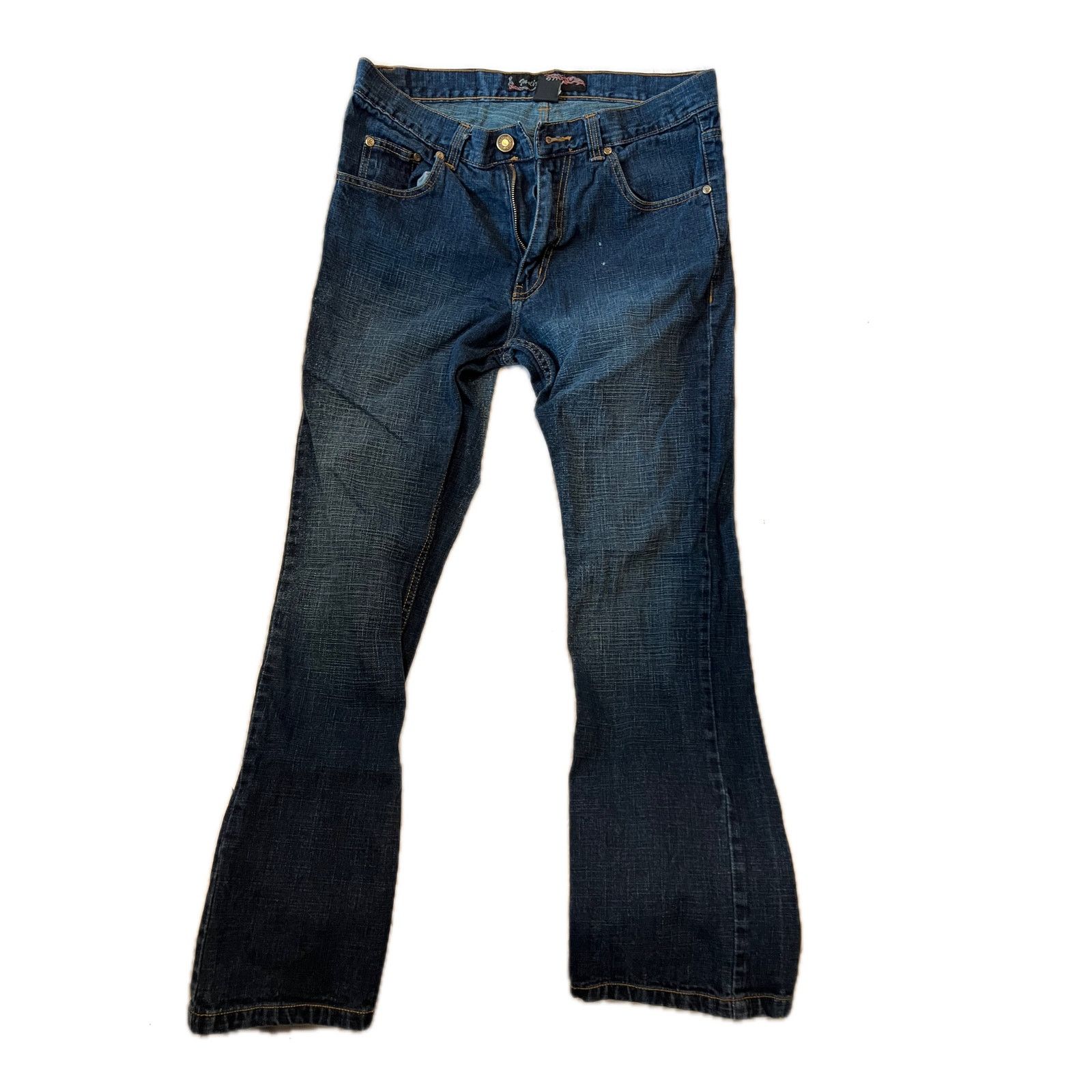 Indigo Indigo 30 Straight Fit Blue Jeans 34x34 Size US 34 / EU 50 - 1 Thumbnail