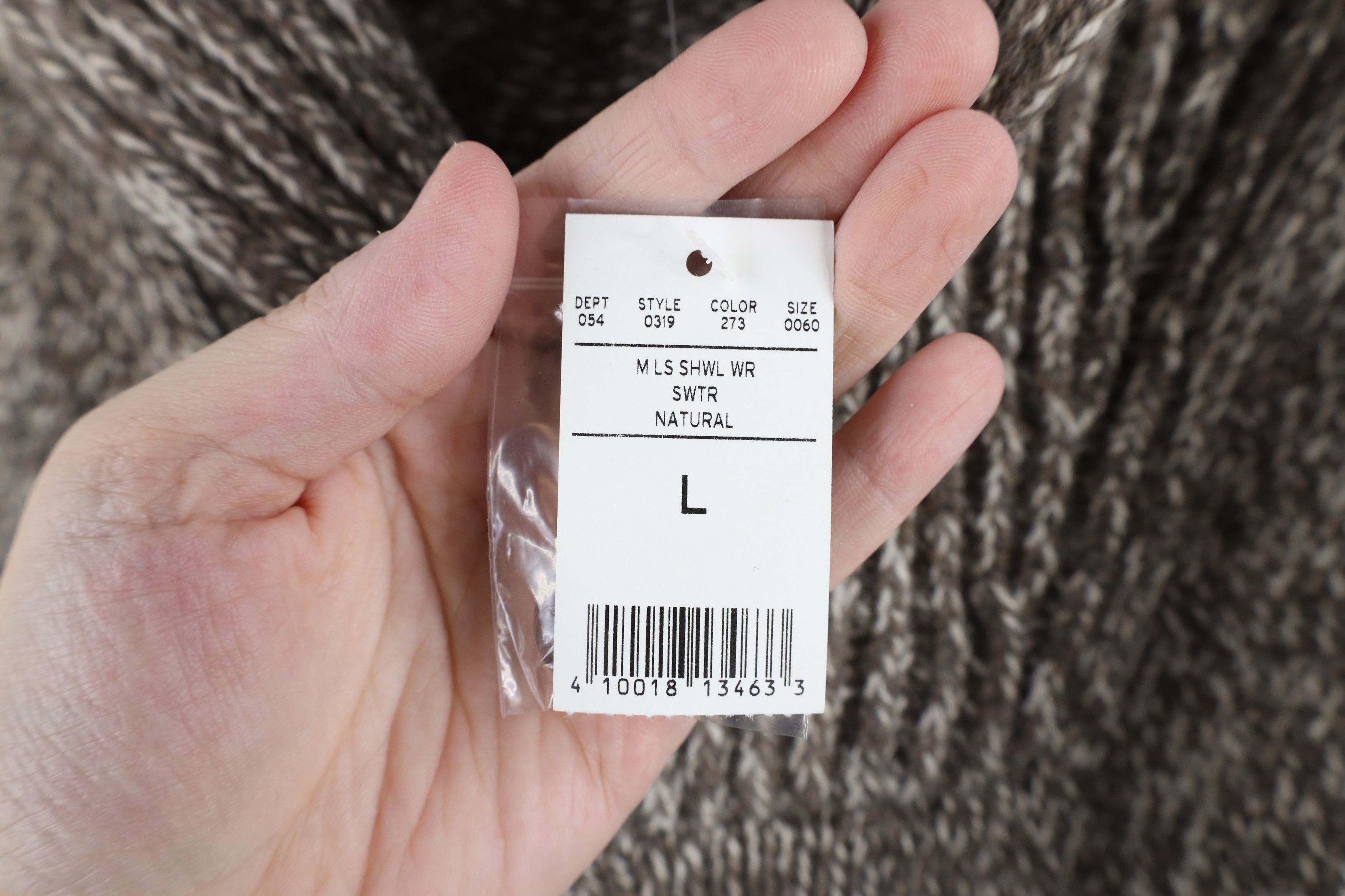 Eddie Bauer × Vintage Deadstock Vintage Eddie Bauer Wool Blend Knit Shawl Sweater Size US L / EU 52-54 / 3 - 6 Thumbnail