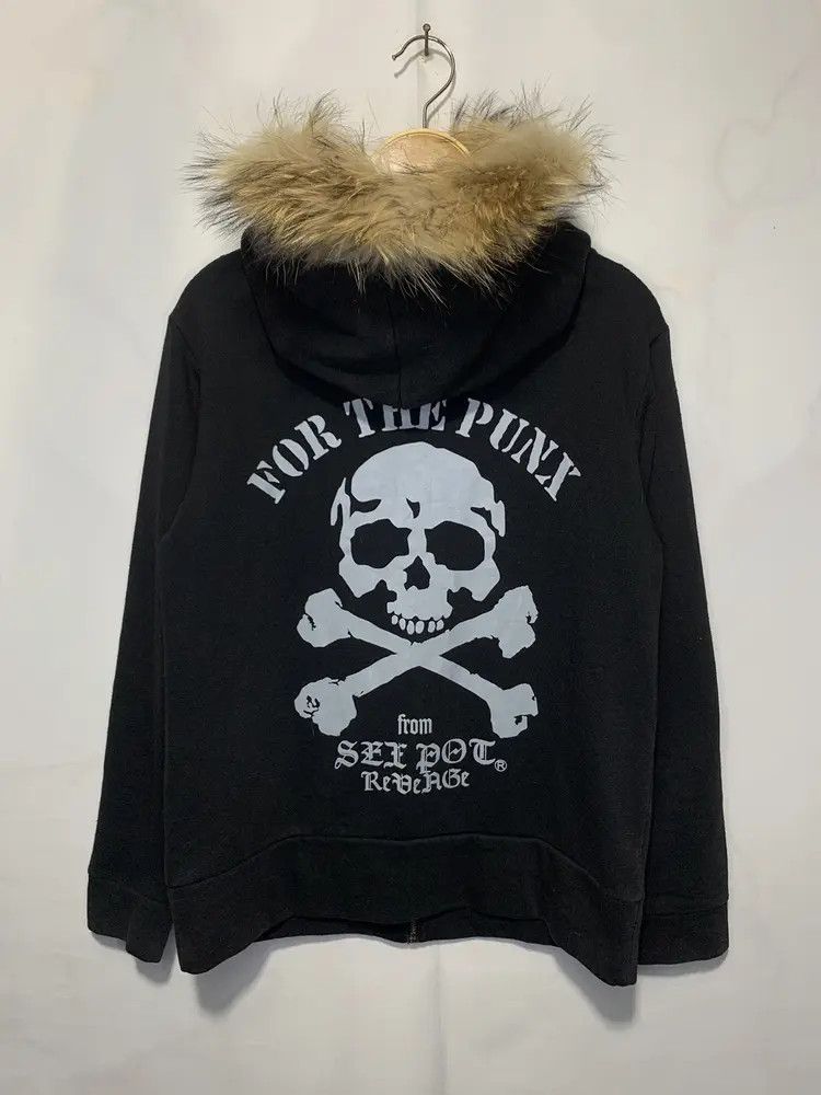 If Six Was Nine Sex Pot Revange PUNK ANARCHY AGAINTS WAR ghotic fur hoodie Size US S / EU 44-46 / 1 - 6 Thumbnail