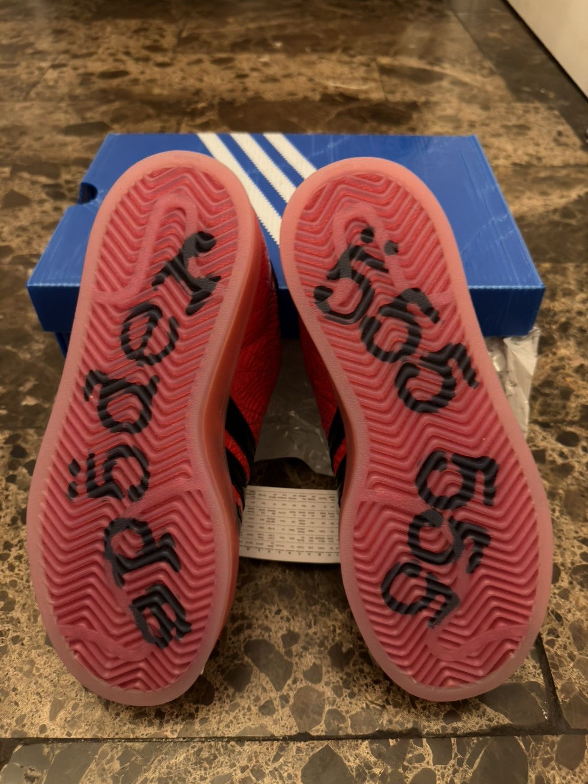 Adidas Adidas x Sp5der Superstar "Red Metallic" – Size US 4 / EU 36 Size US 5.5 / IT 35.5 - 4 Thumbnail