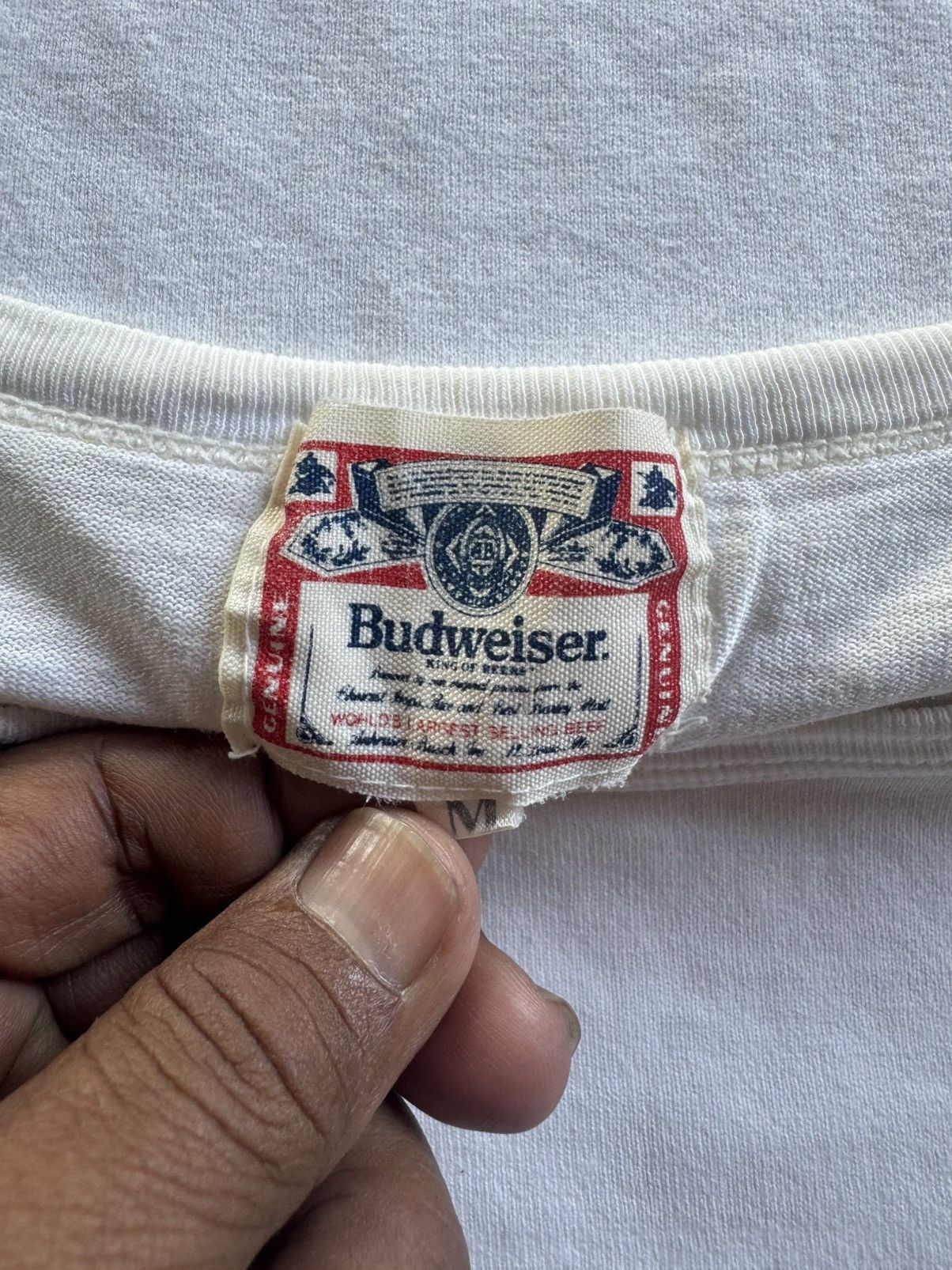 Budweiser Vintage Budweiser Long Sleeves Size M Size US M / EU 48-50 / 2 - 4 Thumbnail
