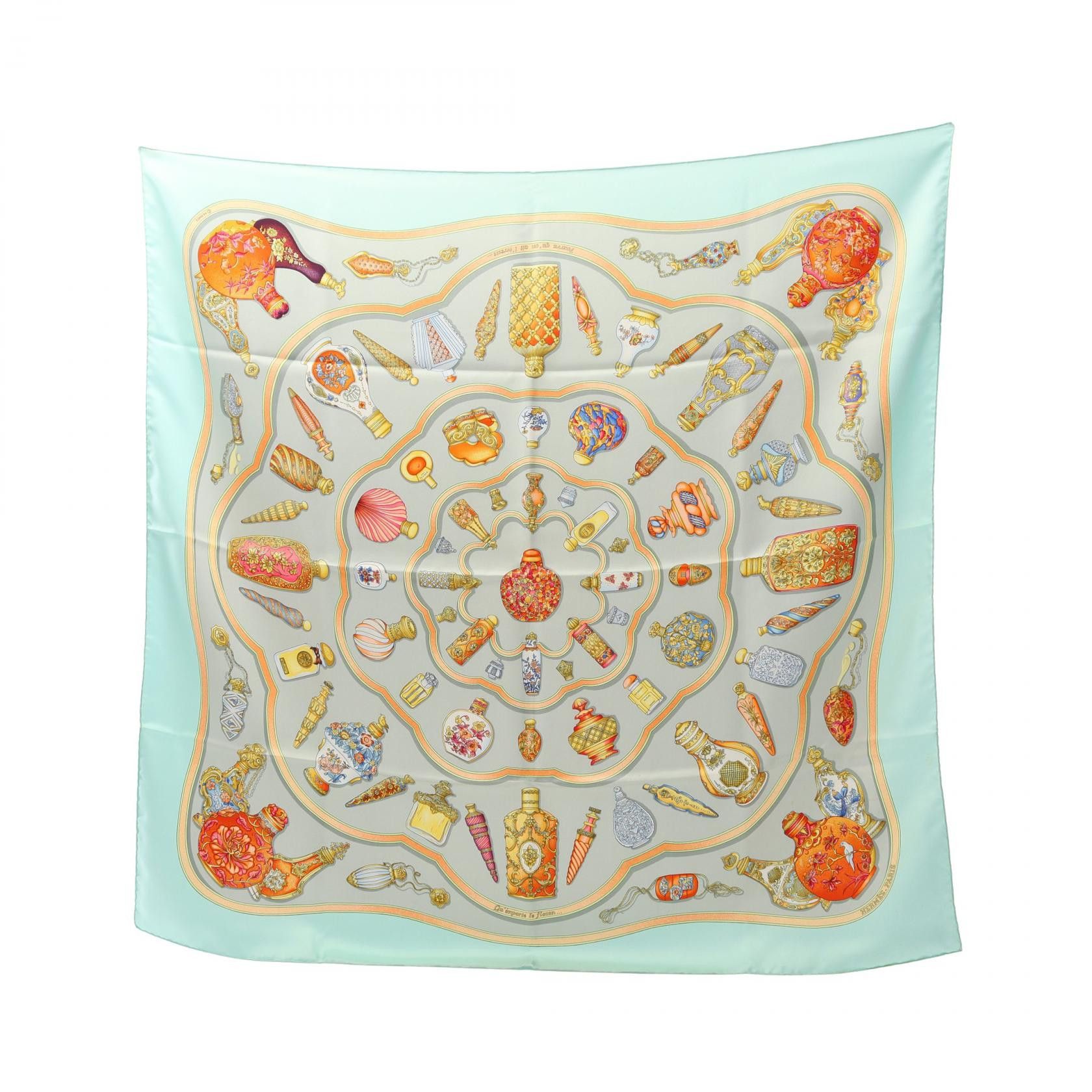 Hermes Hermes Hermes pourvu qu’on ait l’ivresse Silk Scarf Cotton Scarf Size ONE SIZE - 1 Thumbnail