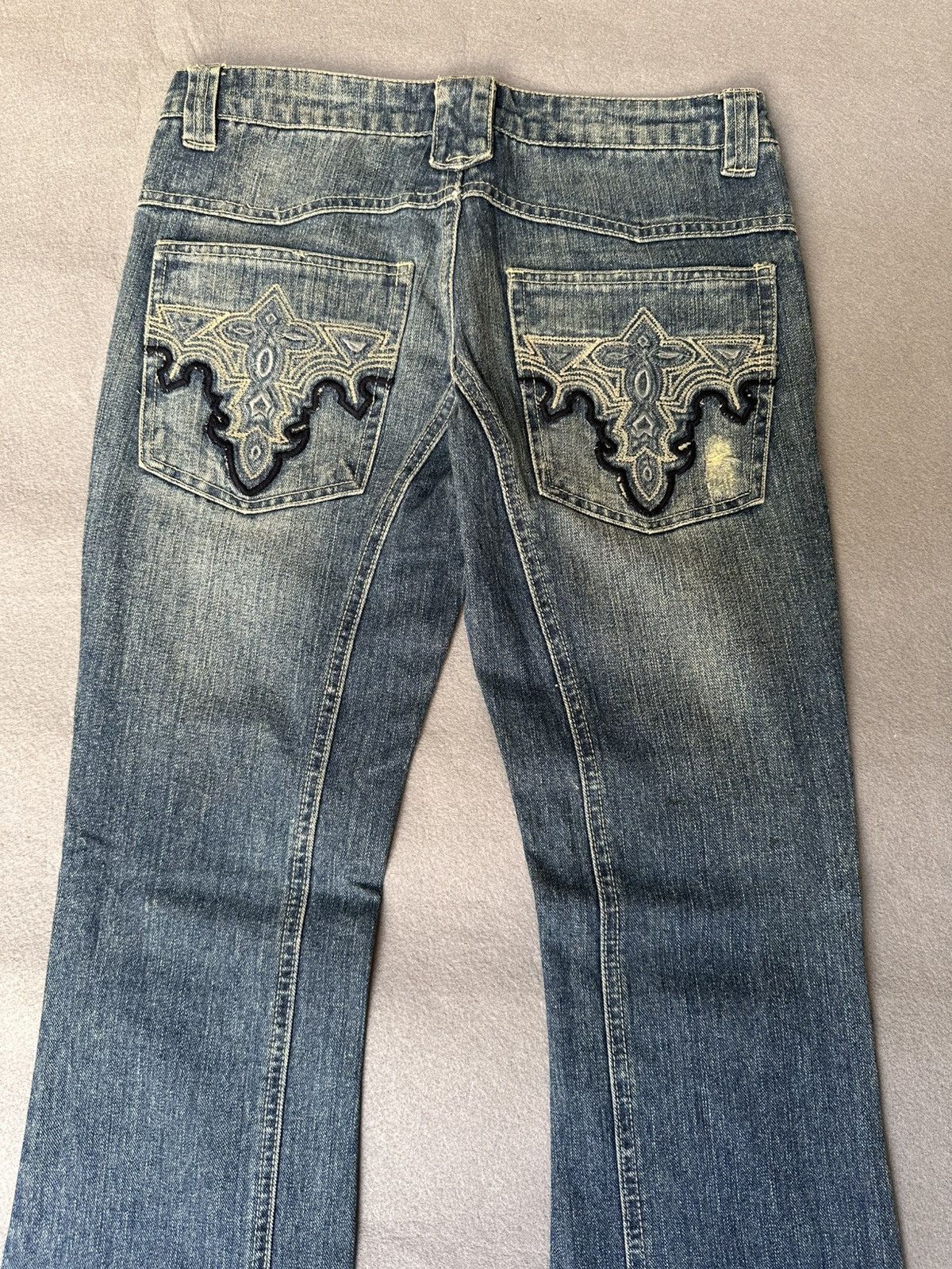 Japanese Brand FLARE Miss Artemis Tribal Design Low Rise Denim Size US 28 / EU 44 - 9 Thumbnail