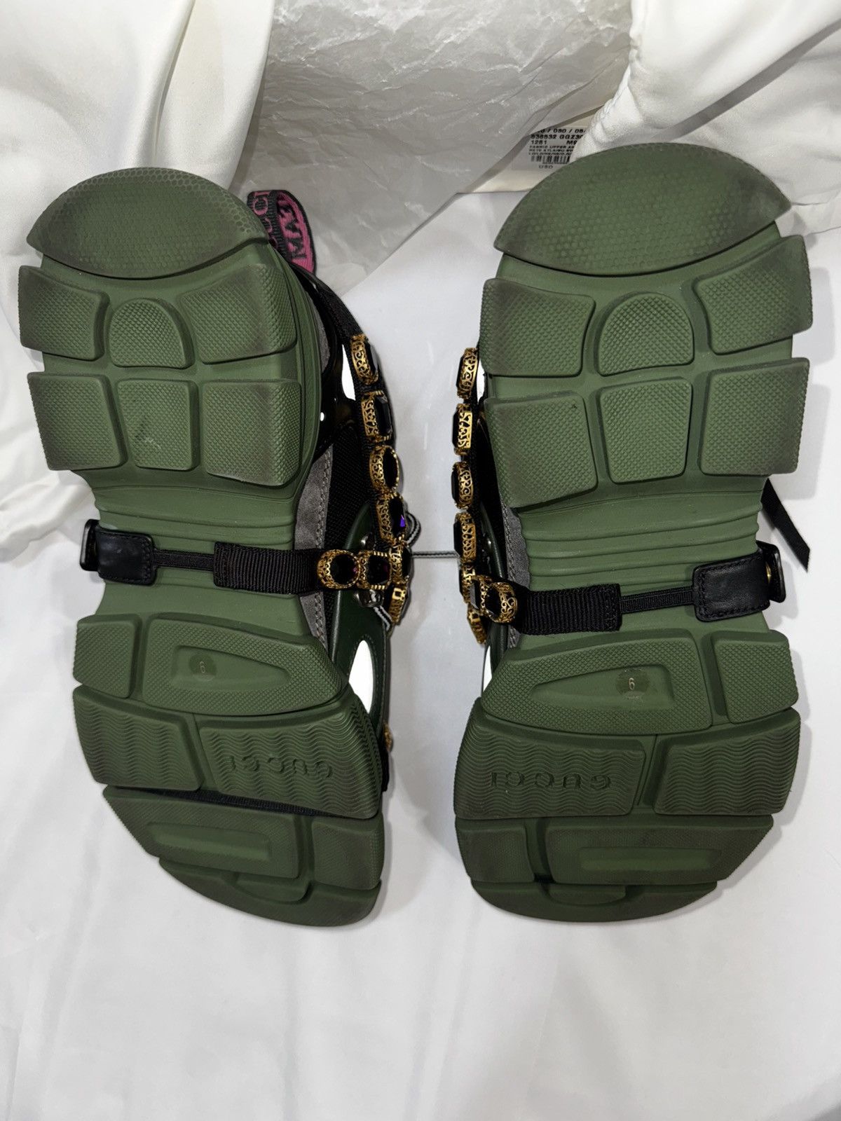 Gucci Gucci Flashtrek SEGA Green Removable Crystal shoes Size US 9 / EU 42 - 6 Thumbnail