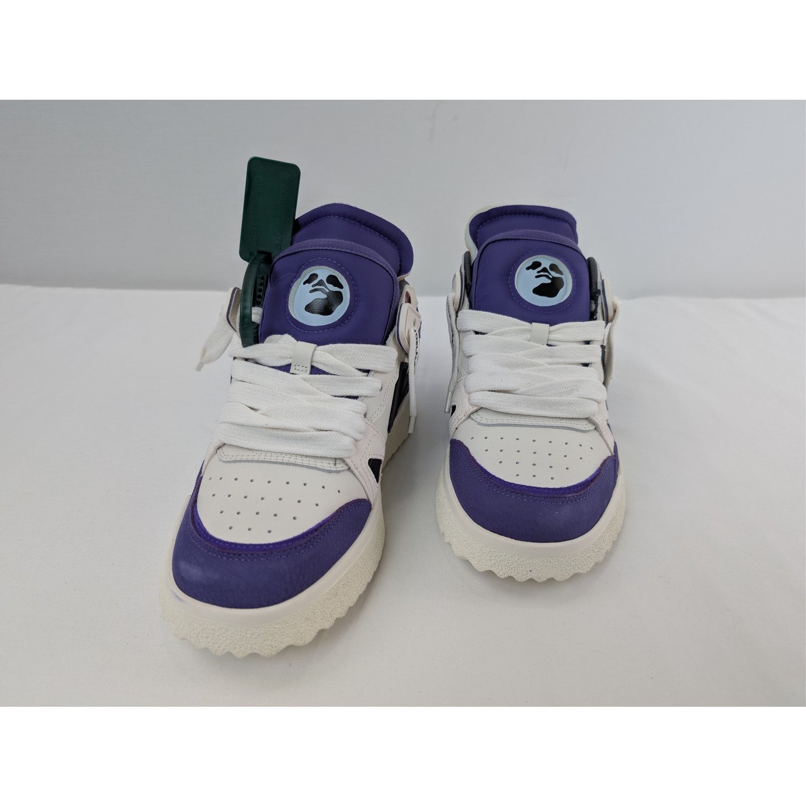Off-White o1rshd1 Mid Top Sponge Sneakers in Purple/Black Size US 7 / EU 40 - 9 Thumbnail