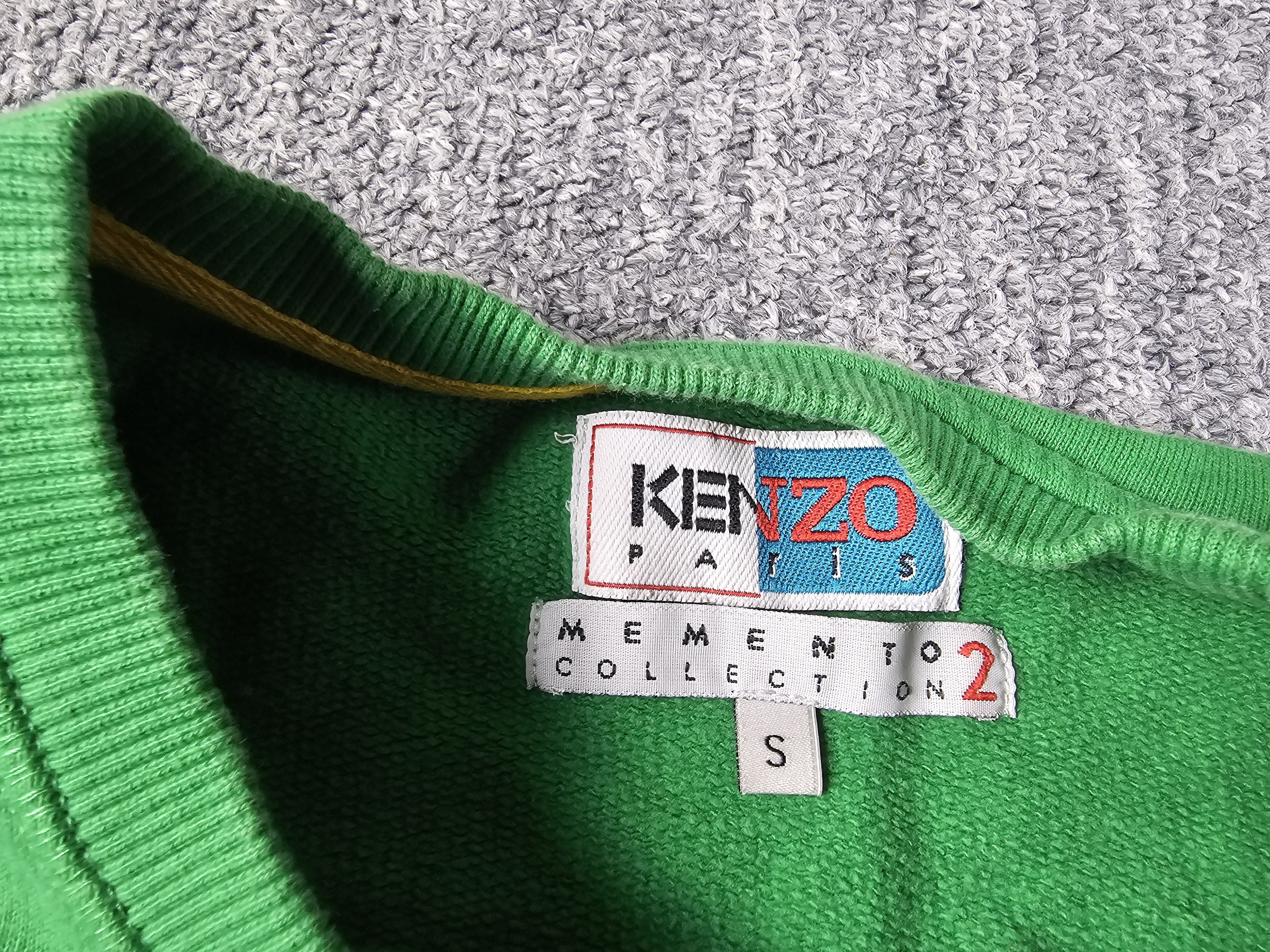 Kenzo Kenzo Paris Sweatshirt Men S Green Memento Collection 2 Logo Size US S / EU 44-46 / 1 - 4 Thumbnail