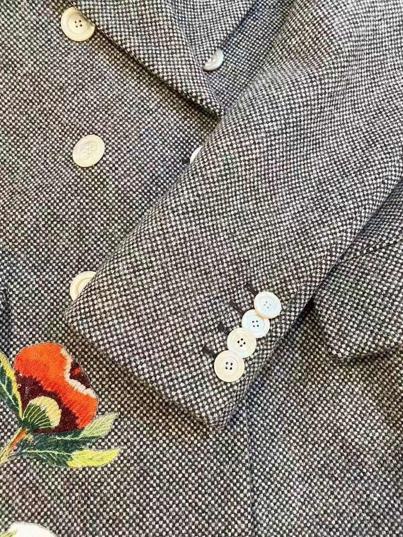 Gucci GucciWool embroidered long coat 2503-Nextarrow Size US XXS / EU 40 - 5 Thumbnail