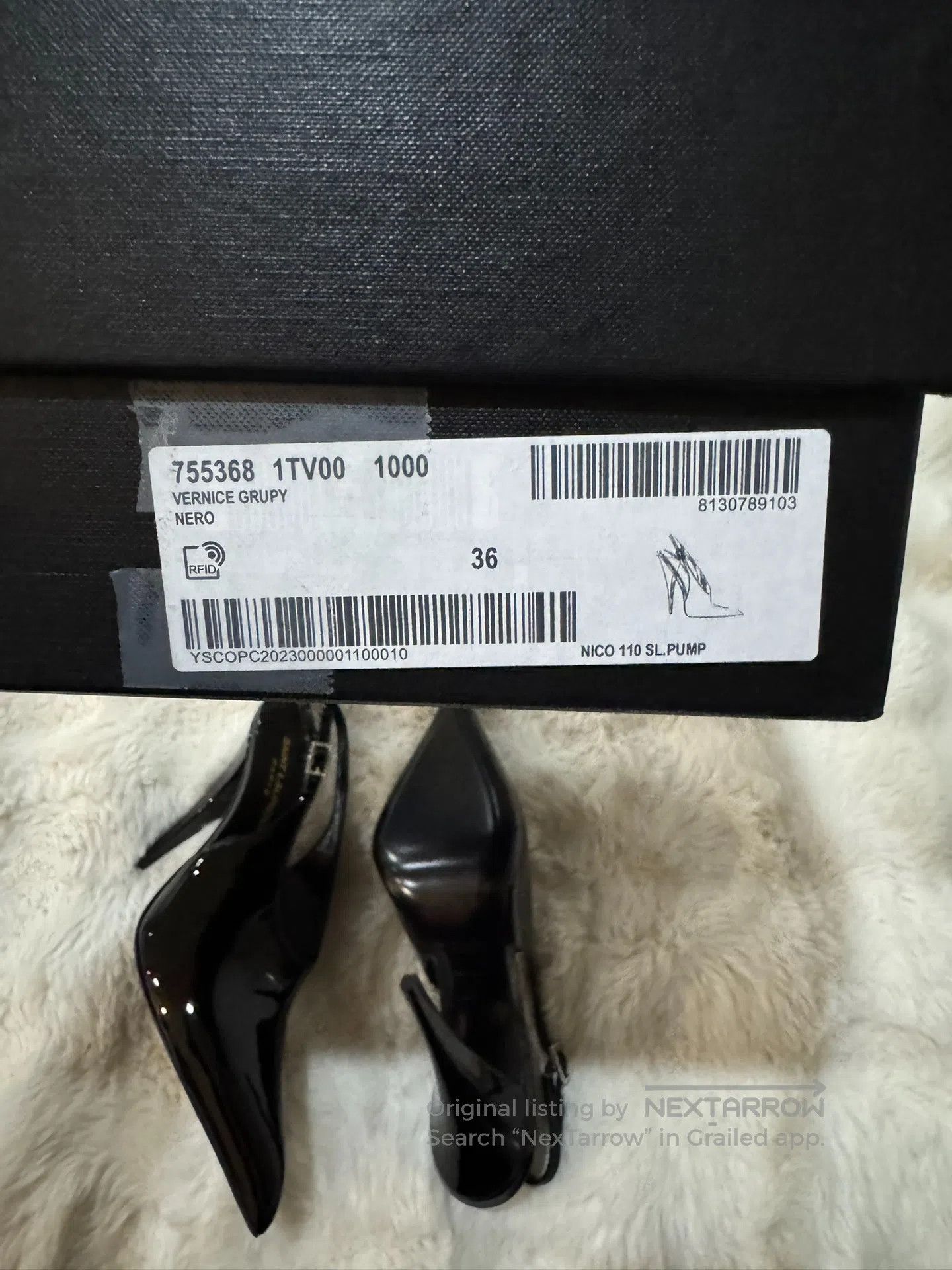 Saint Laurent Paris Saint Laurent Paris Studded Patent Leather High Heels| Size US 5.5 / IT 35.5 - 9 Thumbnail