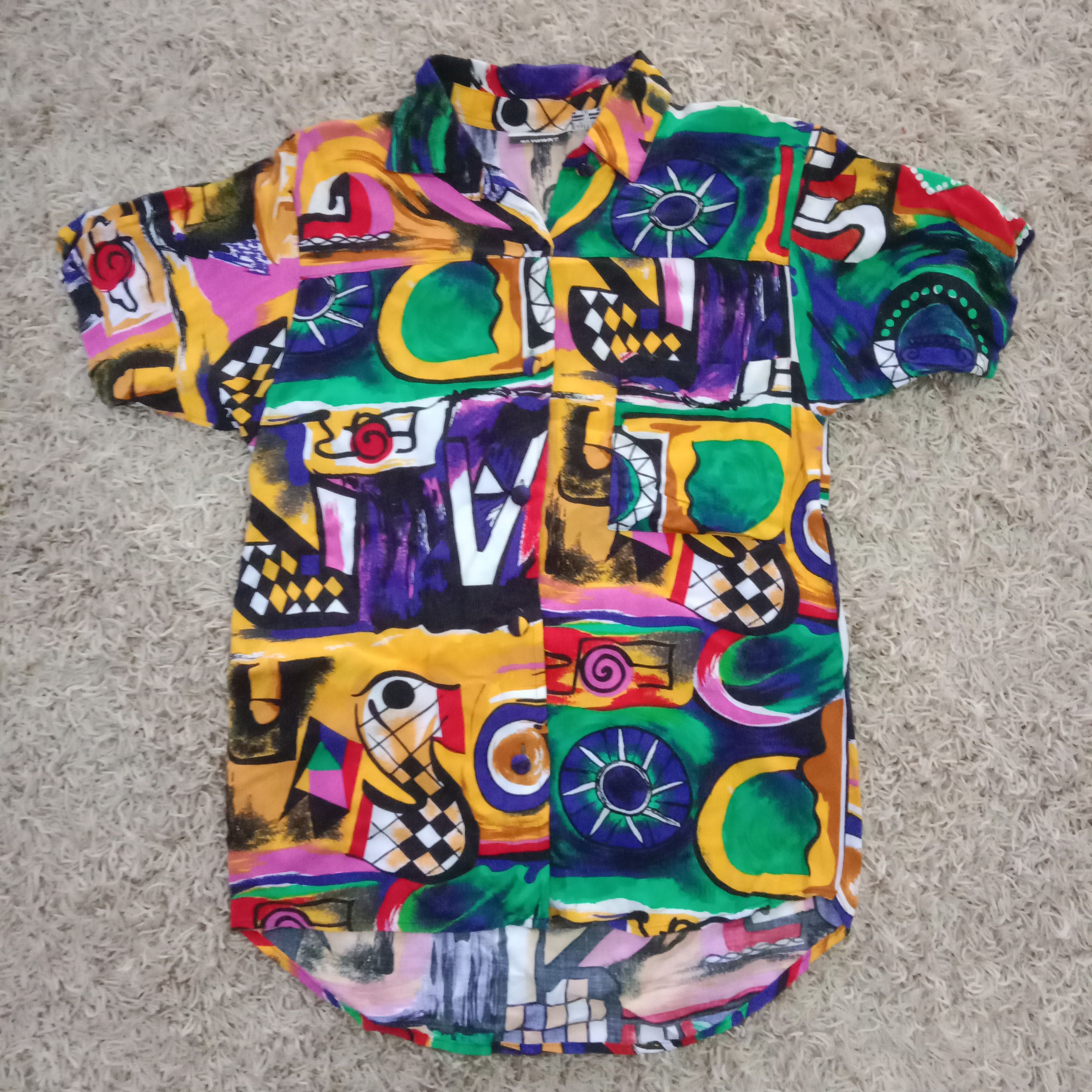 Designer × Vintage Hawaii gitano rayon colourfull Size M / US 6-8 / IT 42-44 - 1 Thumbnail