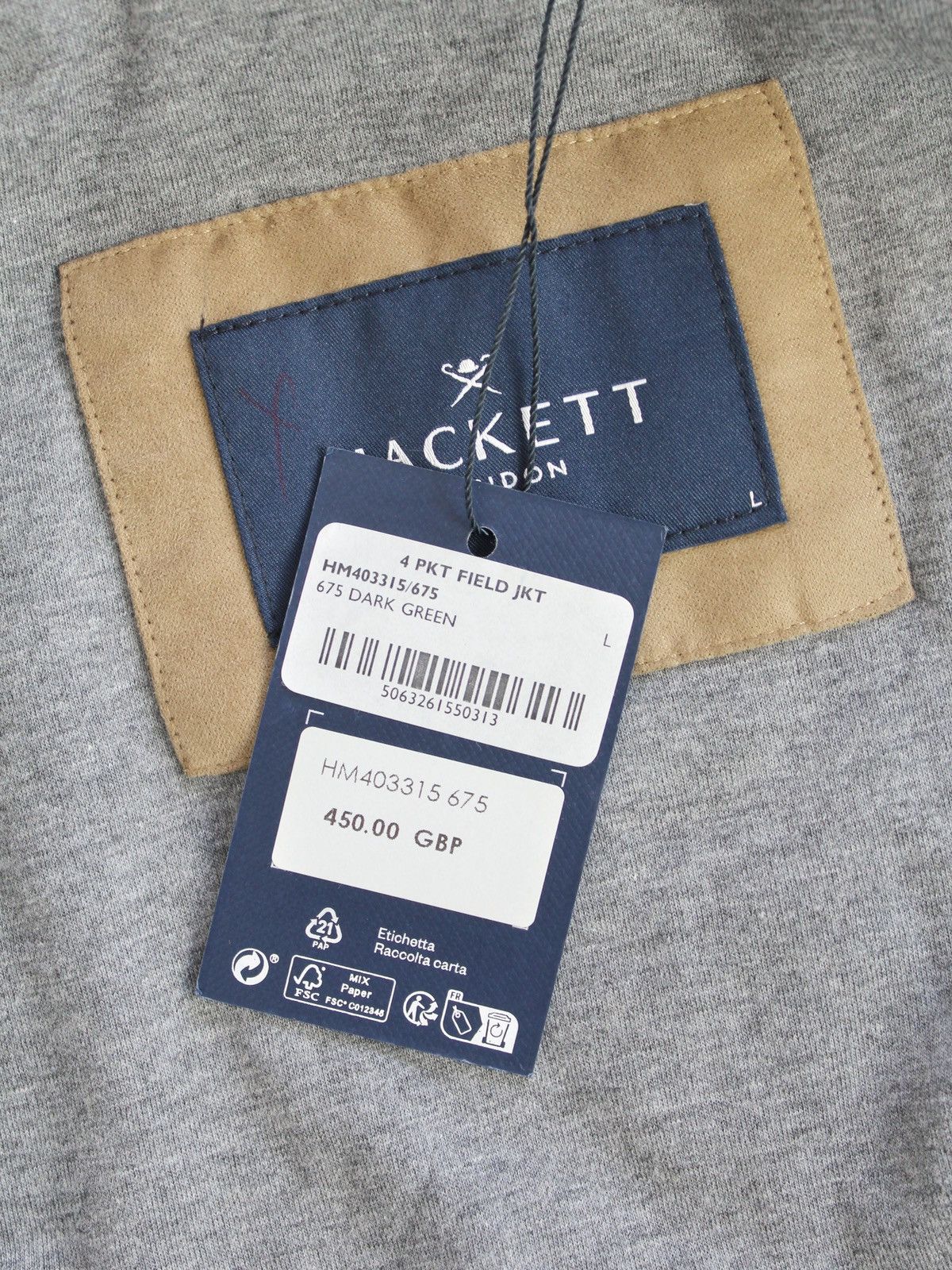 Hackett Hackett £450 Lightweight Green Waterproof Jacket Size US L / EU 52-54 / 3 - 9 Thumbnail