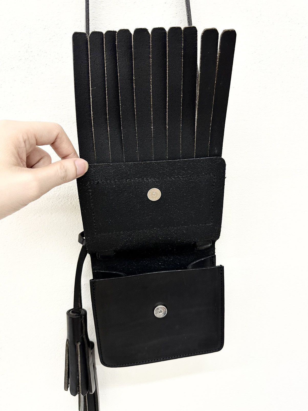 Acne Studios ACNE STUDIOS FRINGE COWBOY STYLE CROSSBODY BAG Size ONE SIZE - 4 Thumbnail